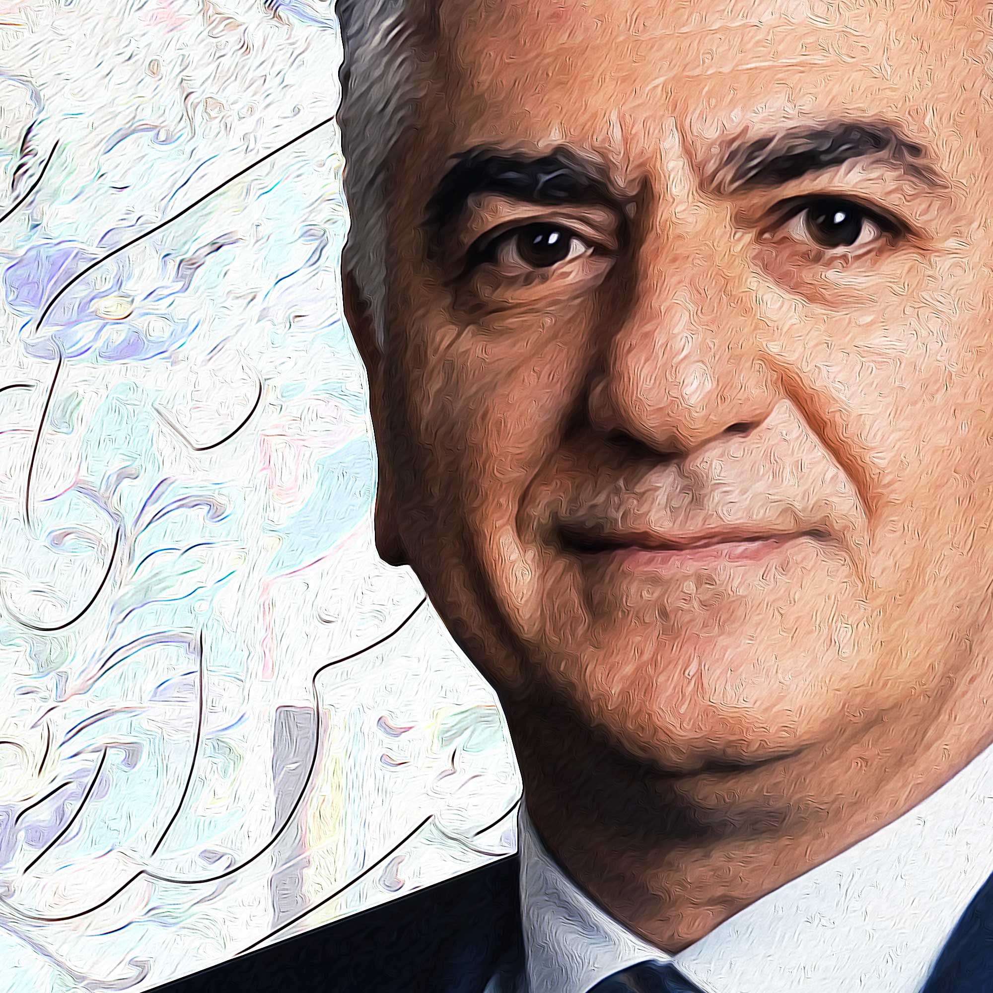 Dar In Khak — Pahlavi Royal Family Rumi Canvas Triptych