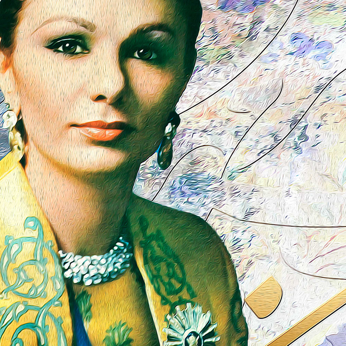 Dar In Khak — Pahlavi Royal Family Rumi Canvas Triptych