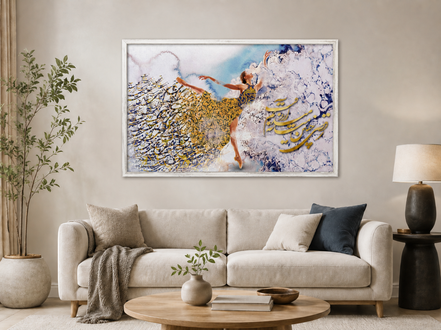 Custom Canvas Art With Barnwood - Driftwood White Frame