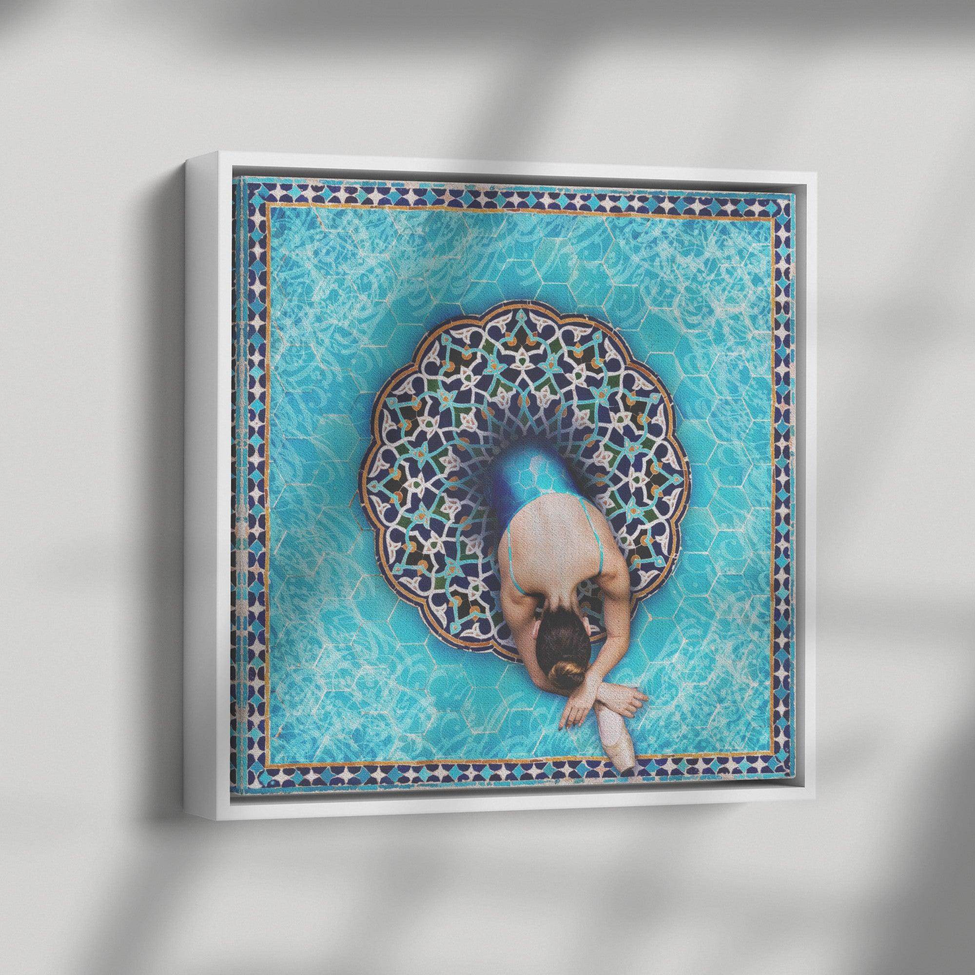 Sokhan e Eshgh - Sqare Framed Canvas - Persian Calligraphy - Wall Art - Iranian Gift - ORIAVI