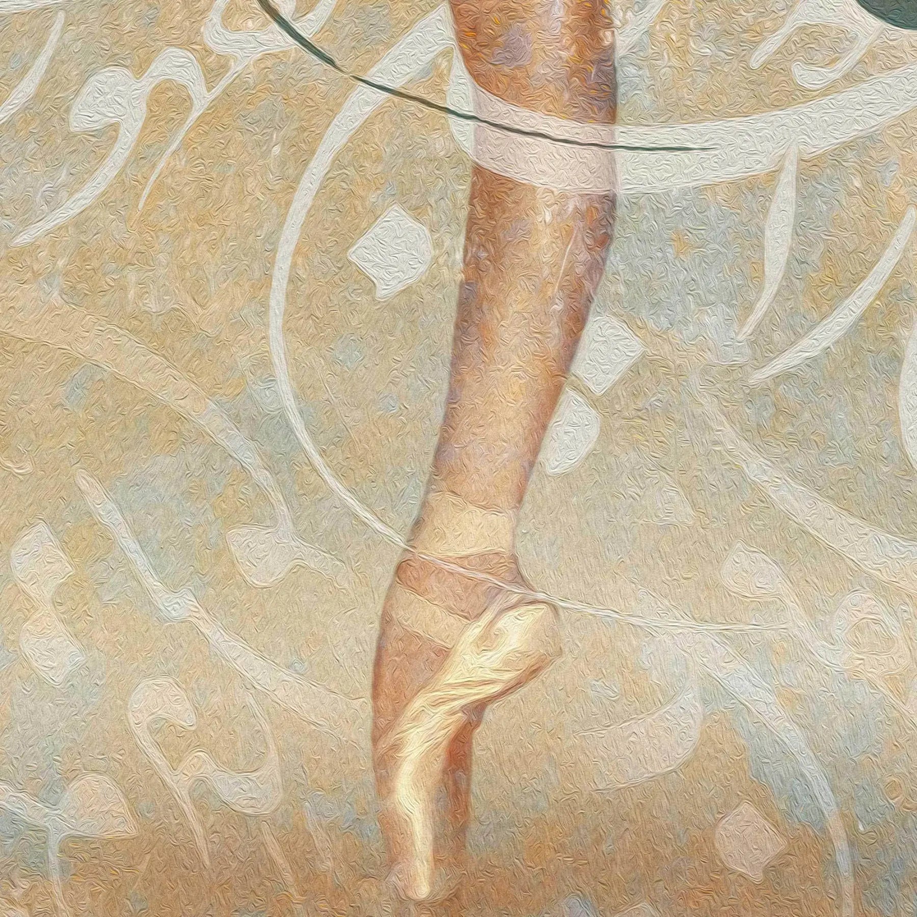 Love Is Mighty Persian wall art, alternate artwork view 4