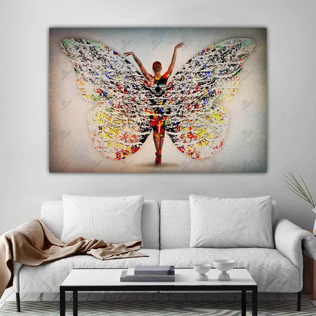 The Sun Is Your Look — Winged Persian Dancer Canvas