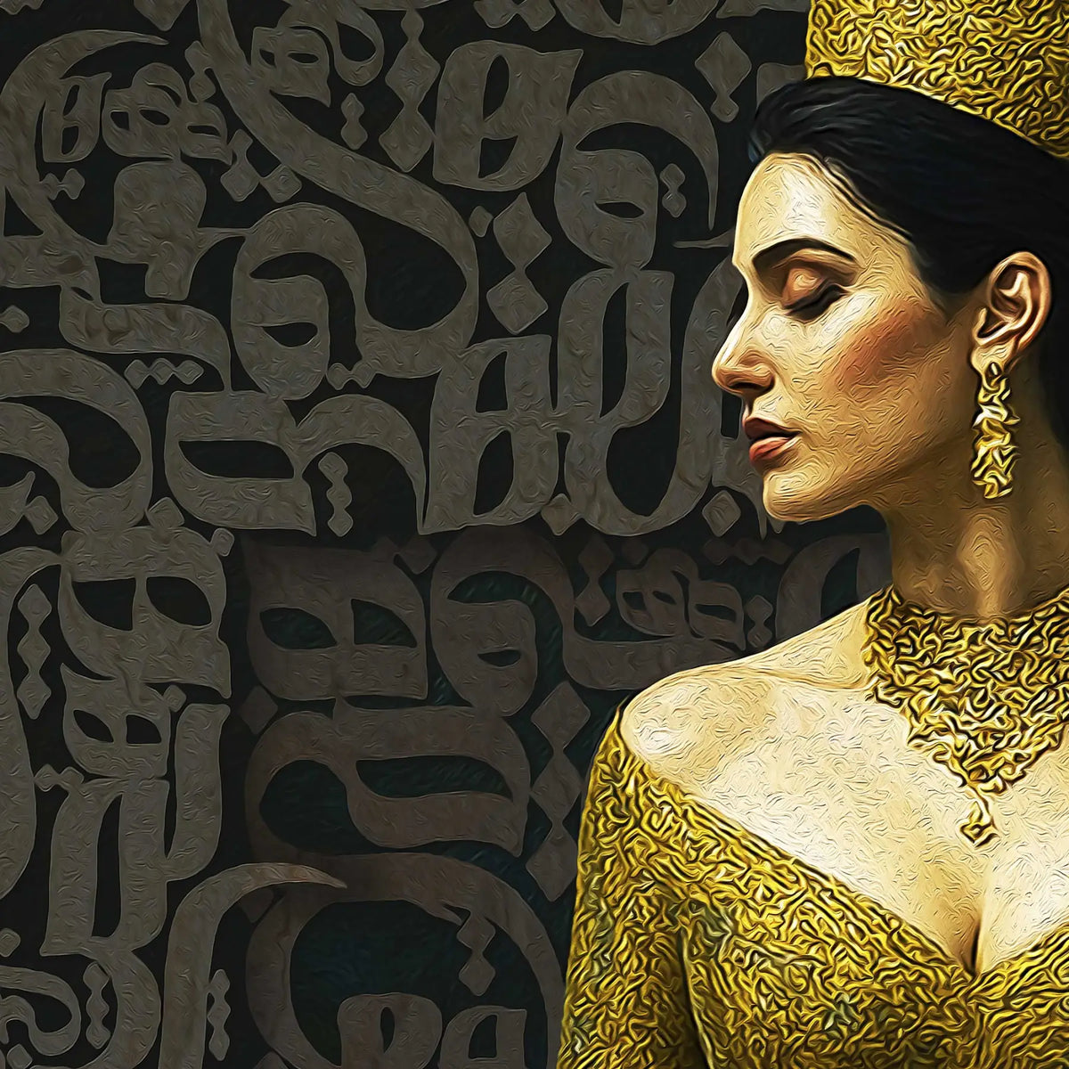 Woman, Life, Freedom Persian wall art, alternate artwork view 4
