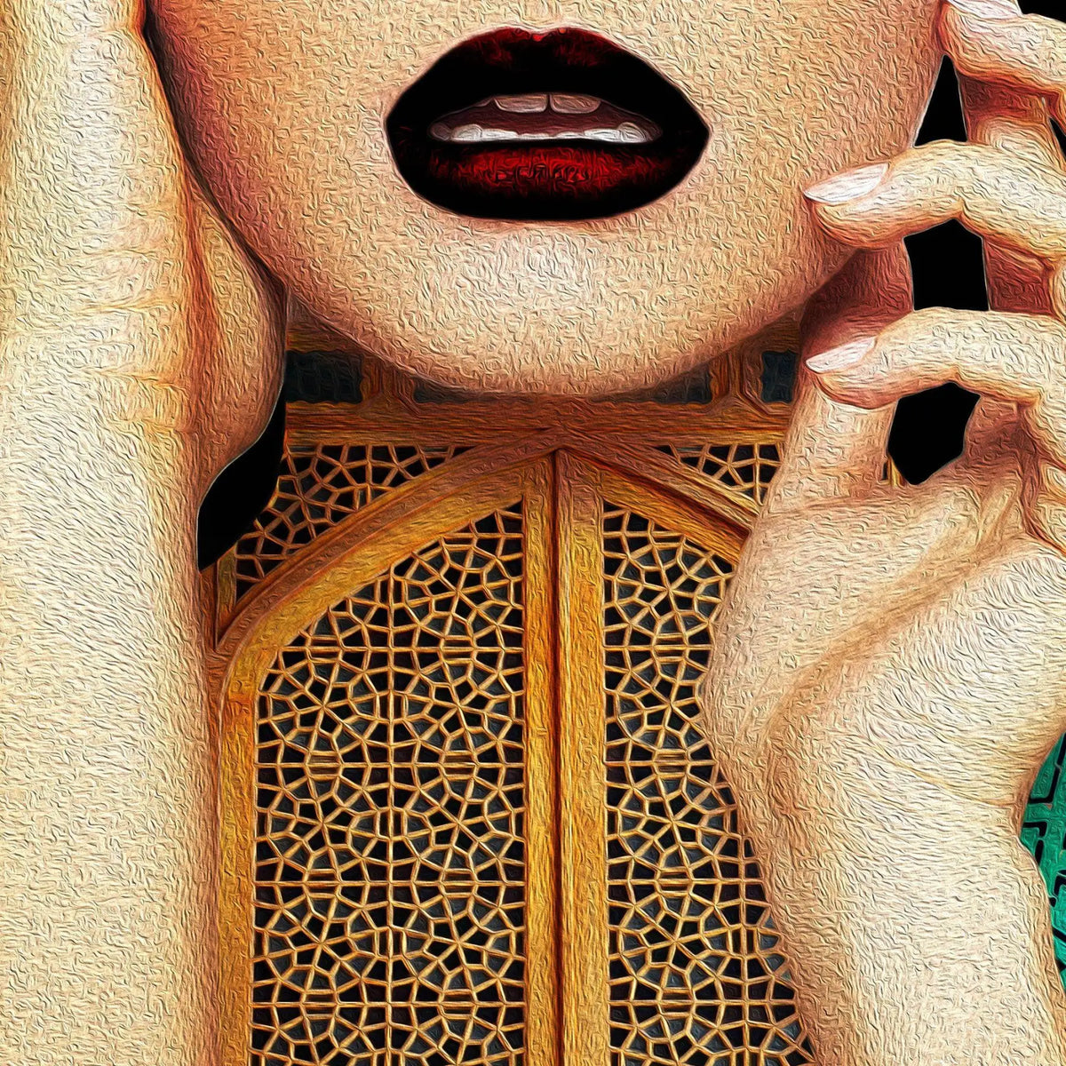 You Are Among the Heart Persian wall art, alternate artwork view 2