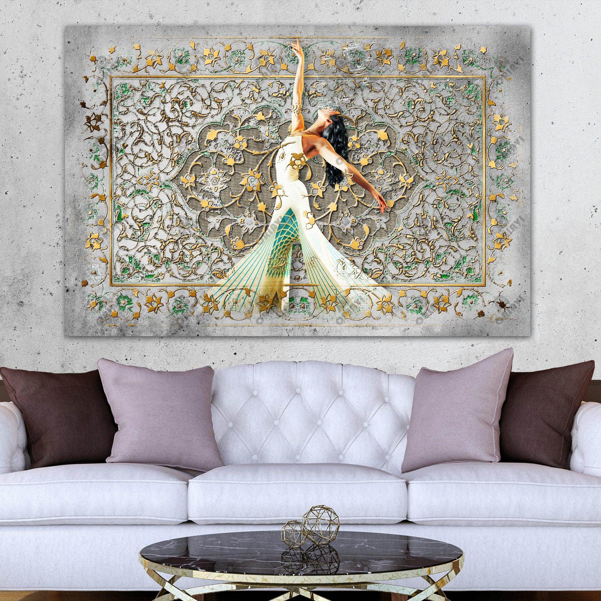 Woman, Life, Freedom Persian wall art, alternate artwork view 2