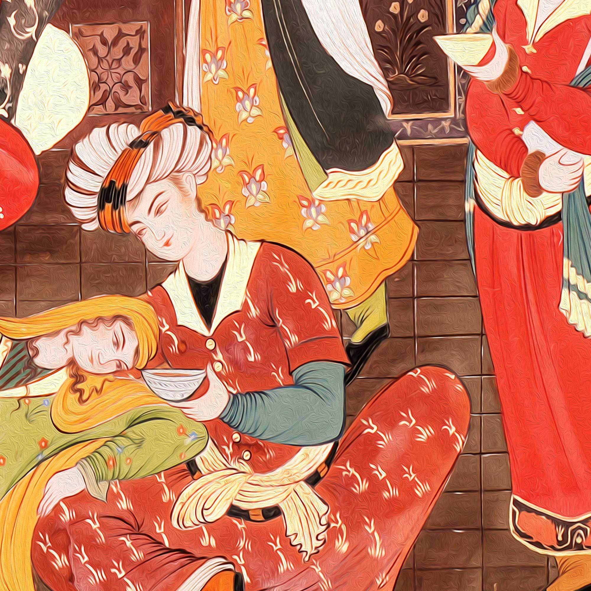 Antique Persian Miniature Wall Art | Iranian Wall Art - ORIAVI