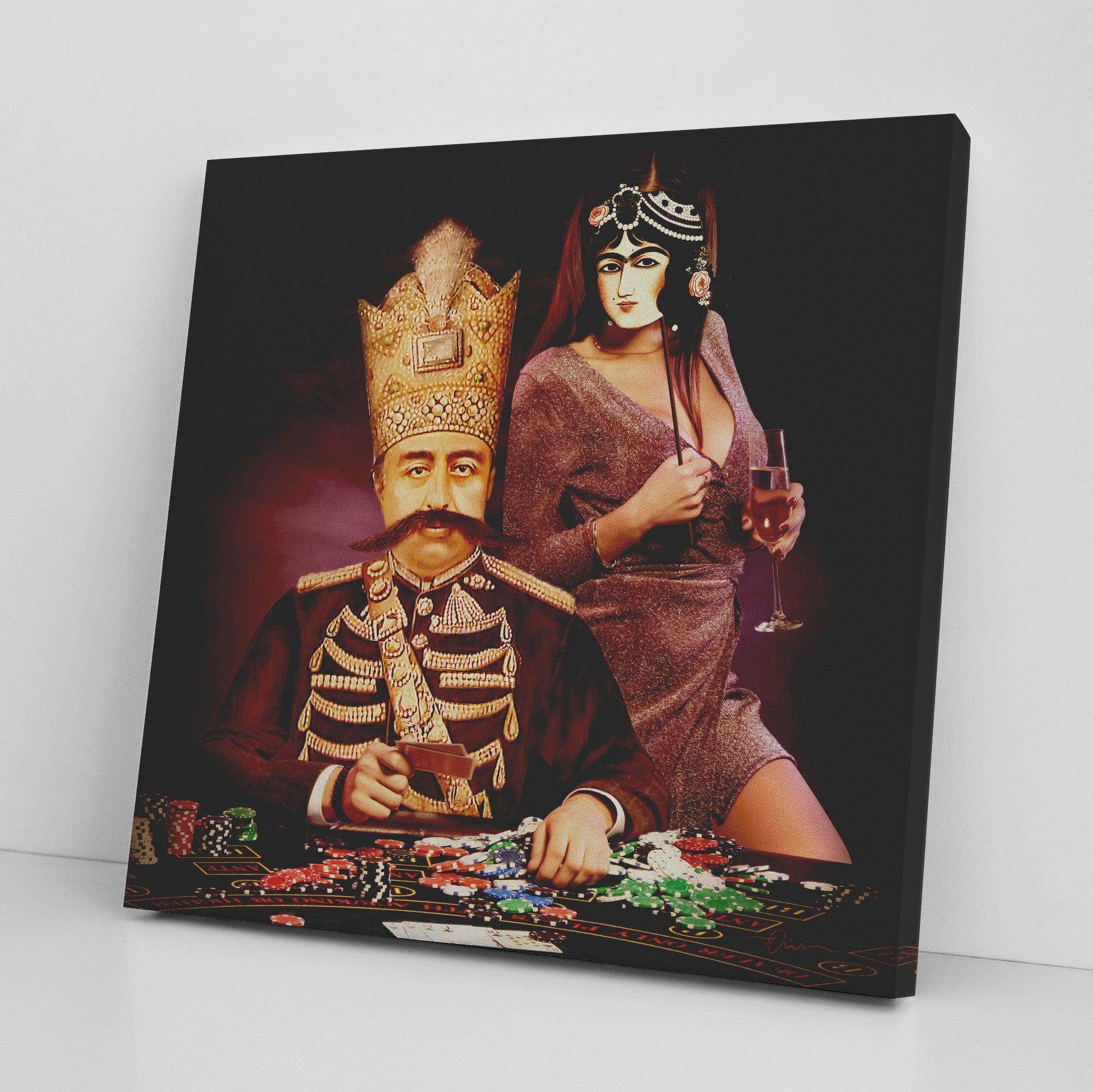 Casino Qajar | Persian Modern Art | Qajar Art - ORIAVI