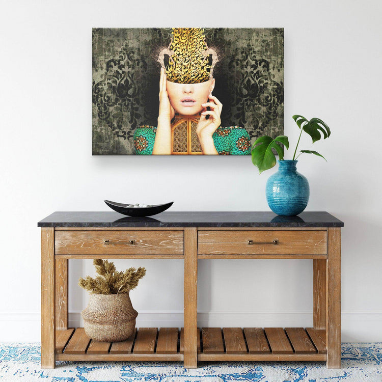 You are among the Heart | Persian Calligraphy Modern Wall Art - ORIAVI
