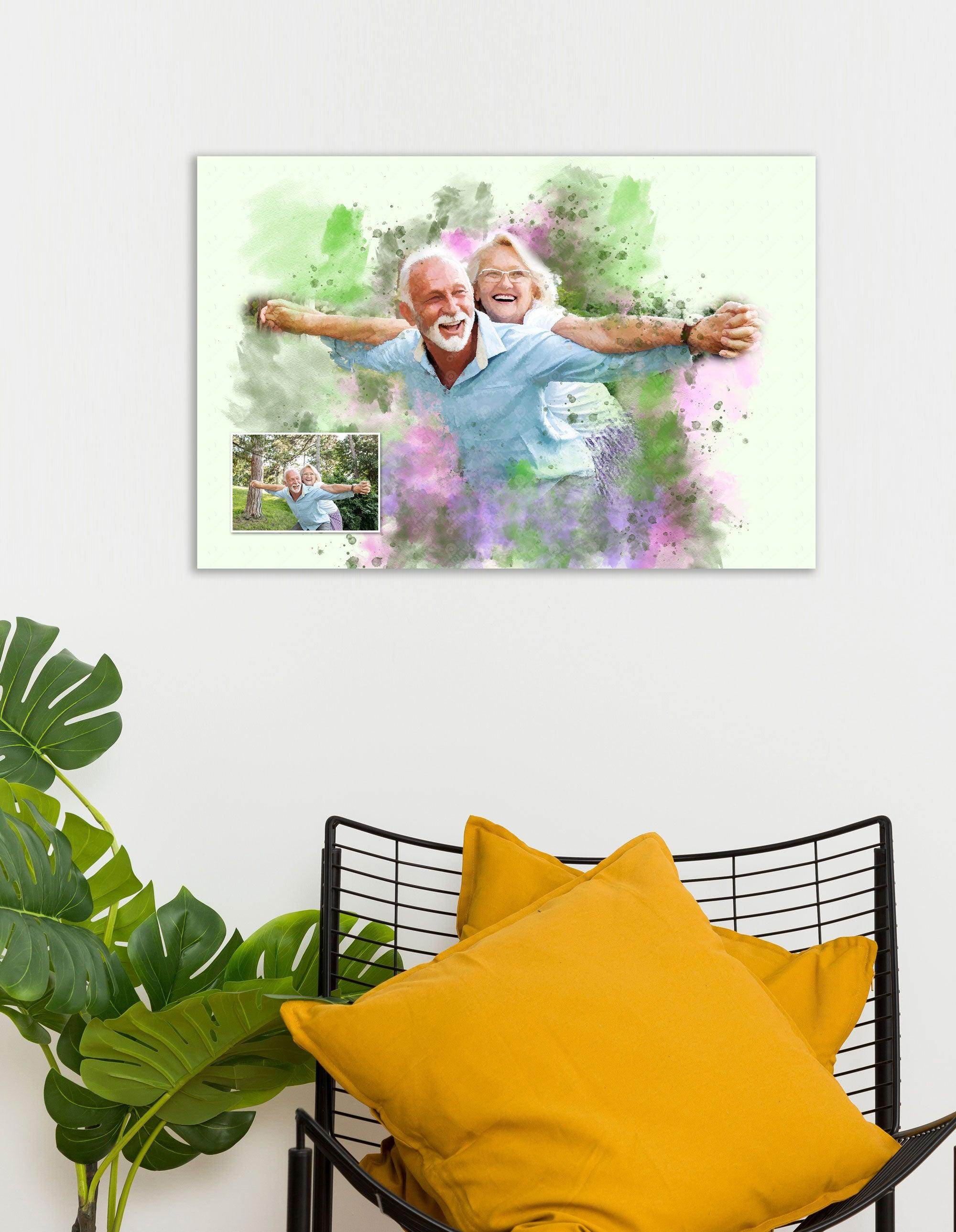 Custom Portrait From Picture -1- Gallery Canvas - ORIAVI