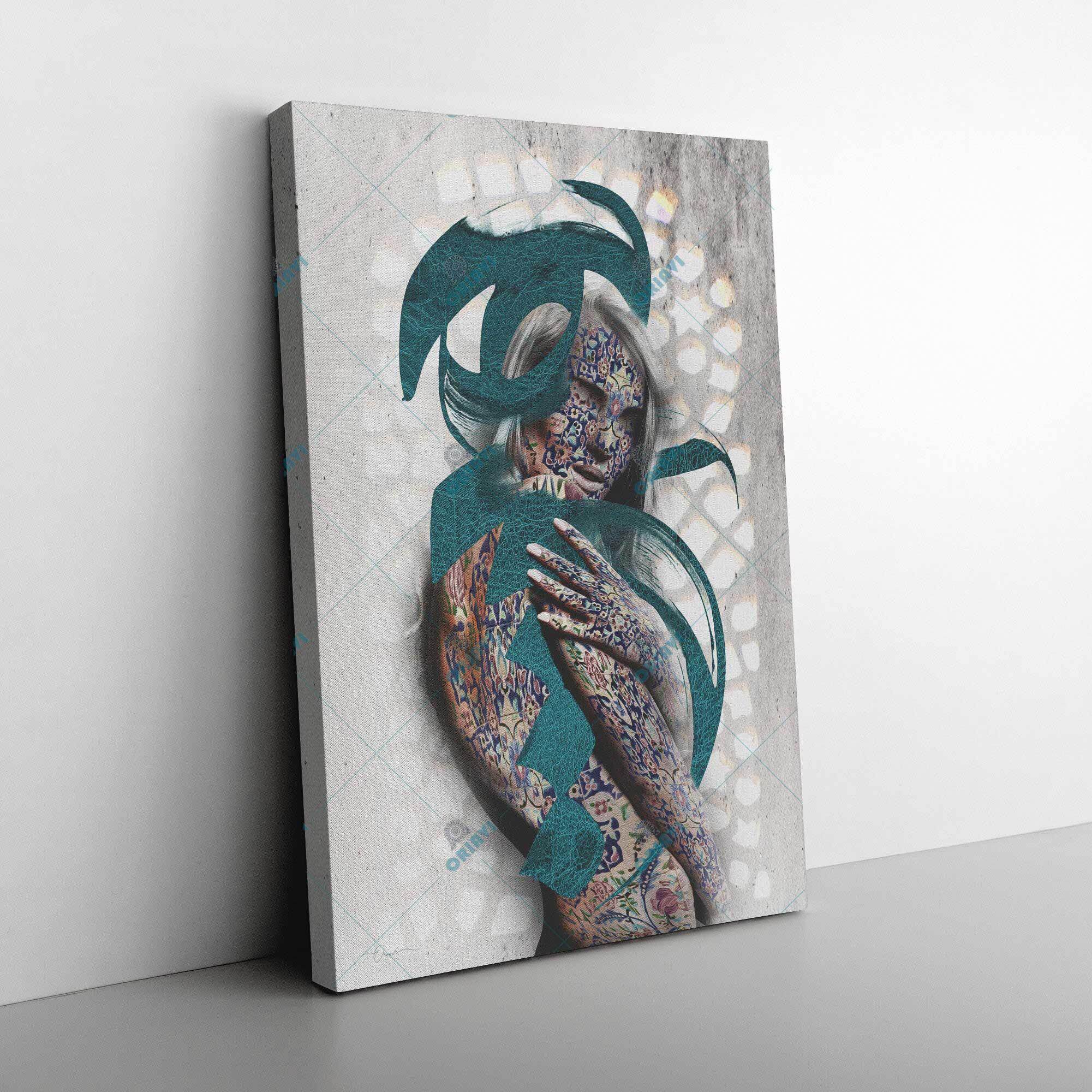 Hich هیچ | Persian Modern Wall Art | Persian Calligraphy Wall Decor - ORIAVI