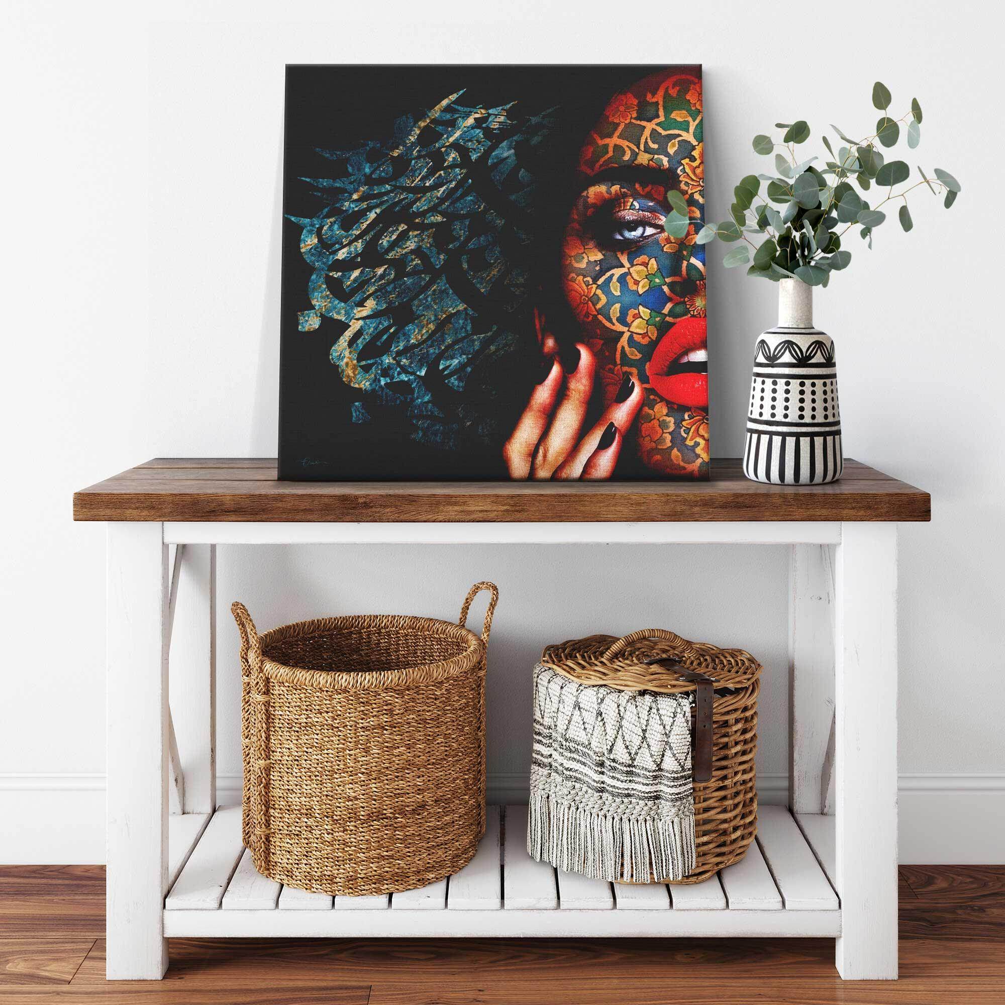 Jamaal e Jaanaan | Elegant & Modern Persian Calligraphy Canvas Wall Art - ORIAVI