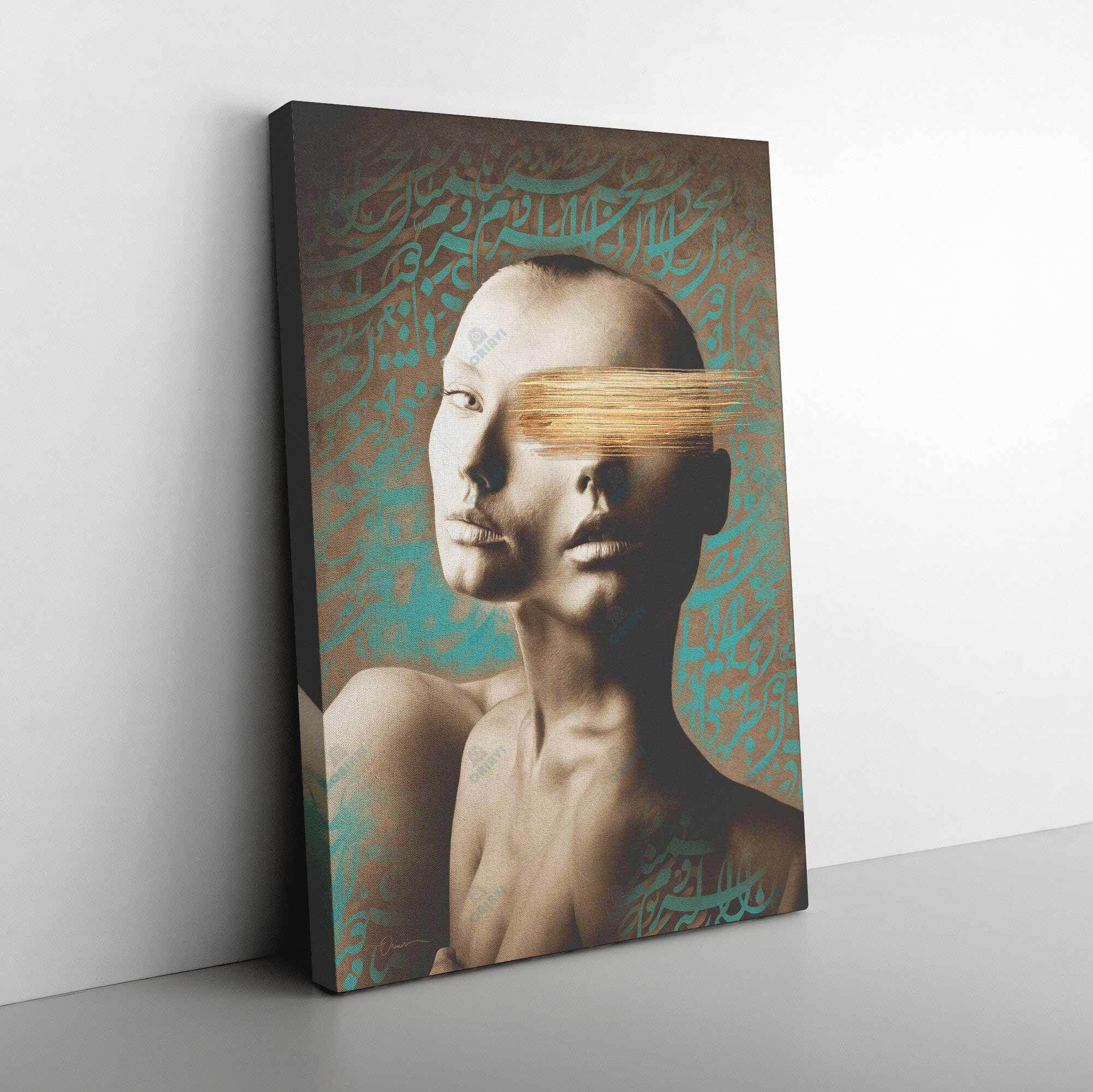 You Are the Kindest Persian canvas displayed in an interior setting, view 7