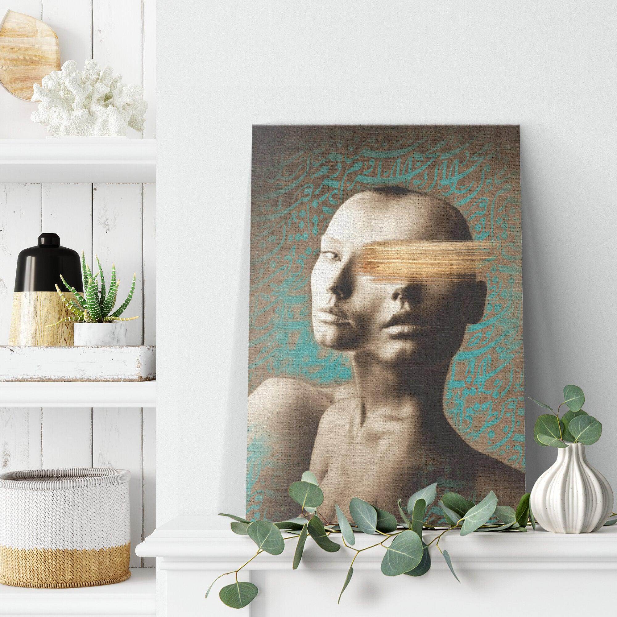You Are the Kindest Persian canvas displayed in an interior setting, view 6