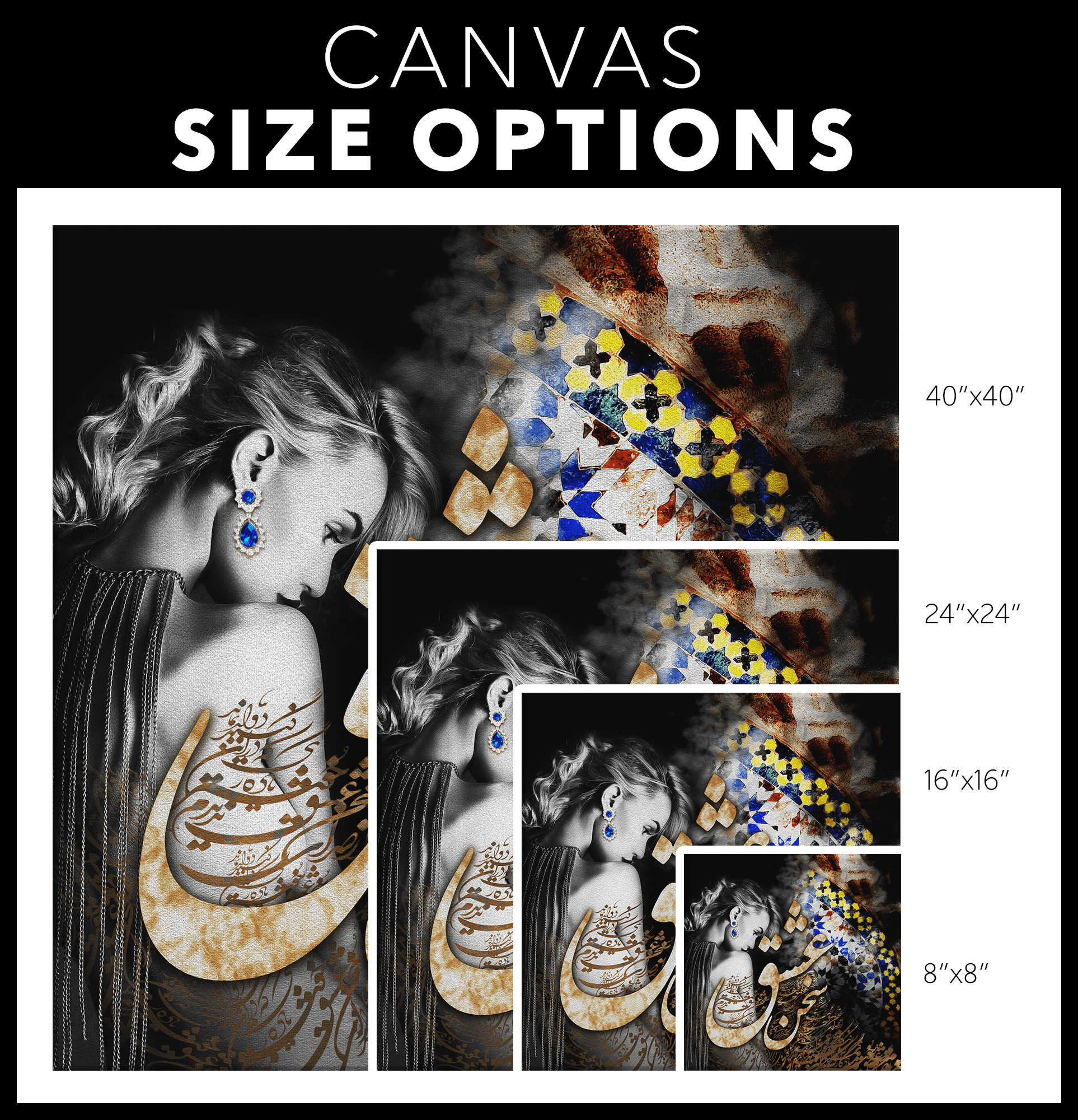 Sokhan-e Eshgh | Persian Wall Art | Persian Home Wall Decor - ORIAVI