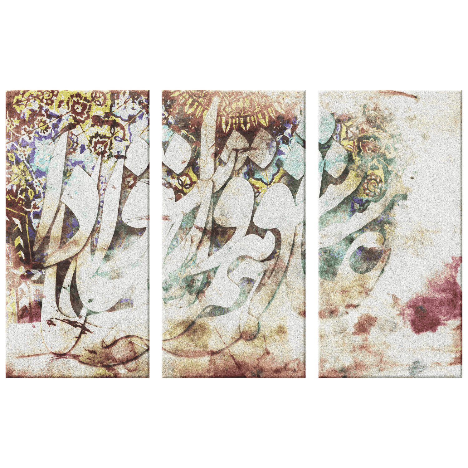 Ashegh - 3 Piece | Persian Wall Art | Persian Home Wall Decor - ORIAVI