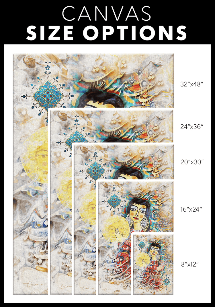 Lovers Night | Persian Wall Art | Persian Home Wall Decor - ORIAVI