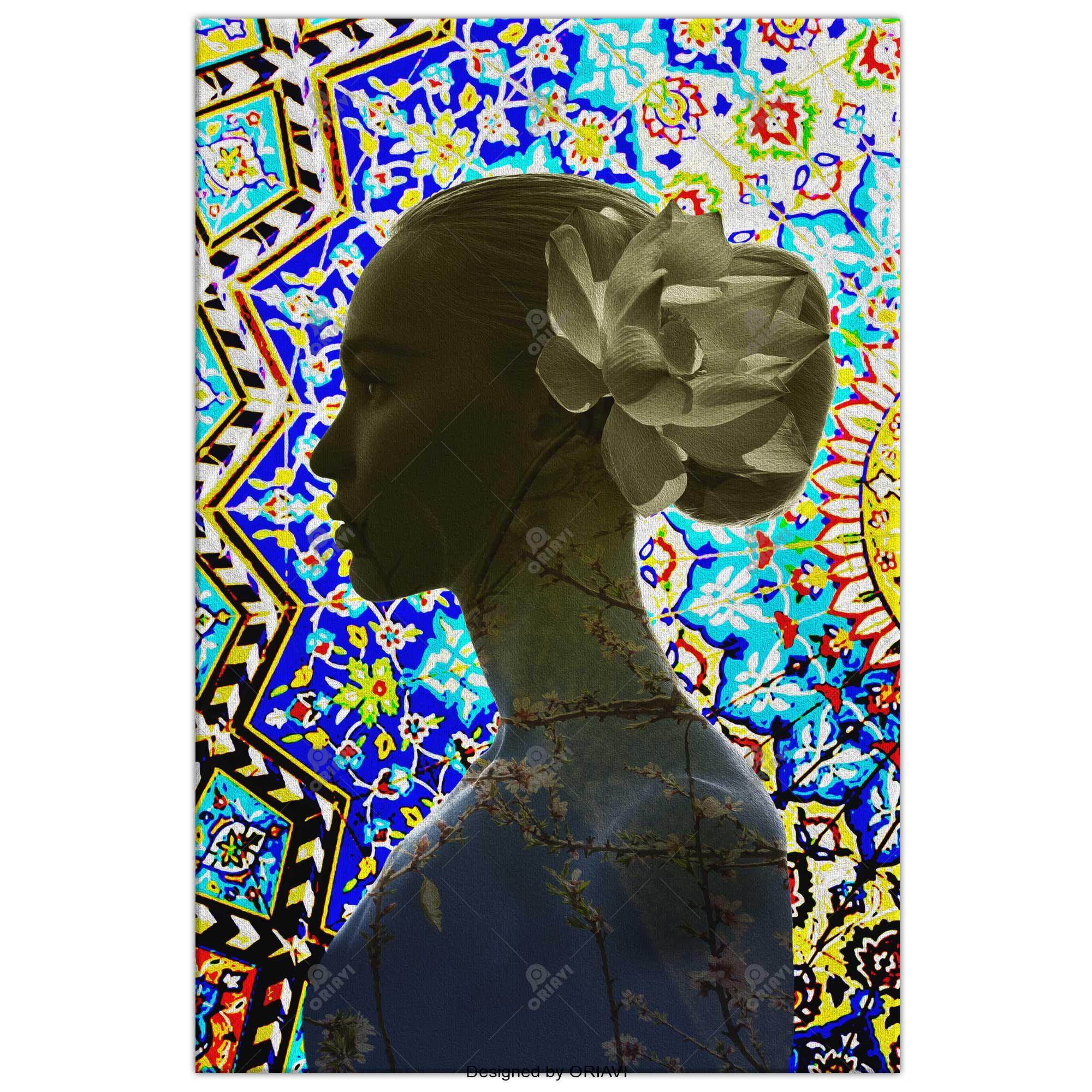Spring Blossoms Persian wall art, alternate artwork view 4