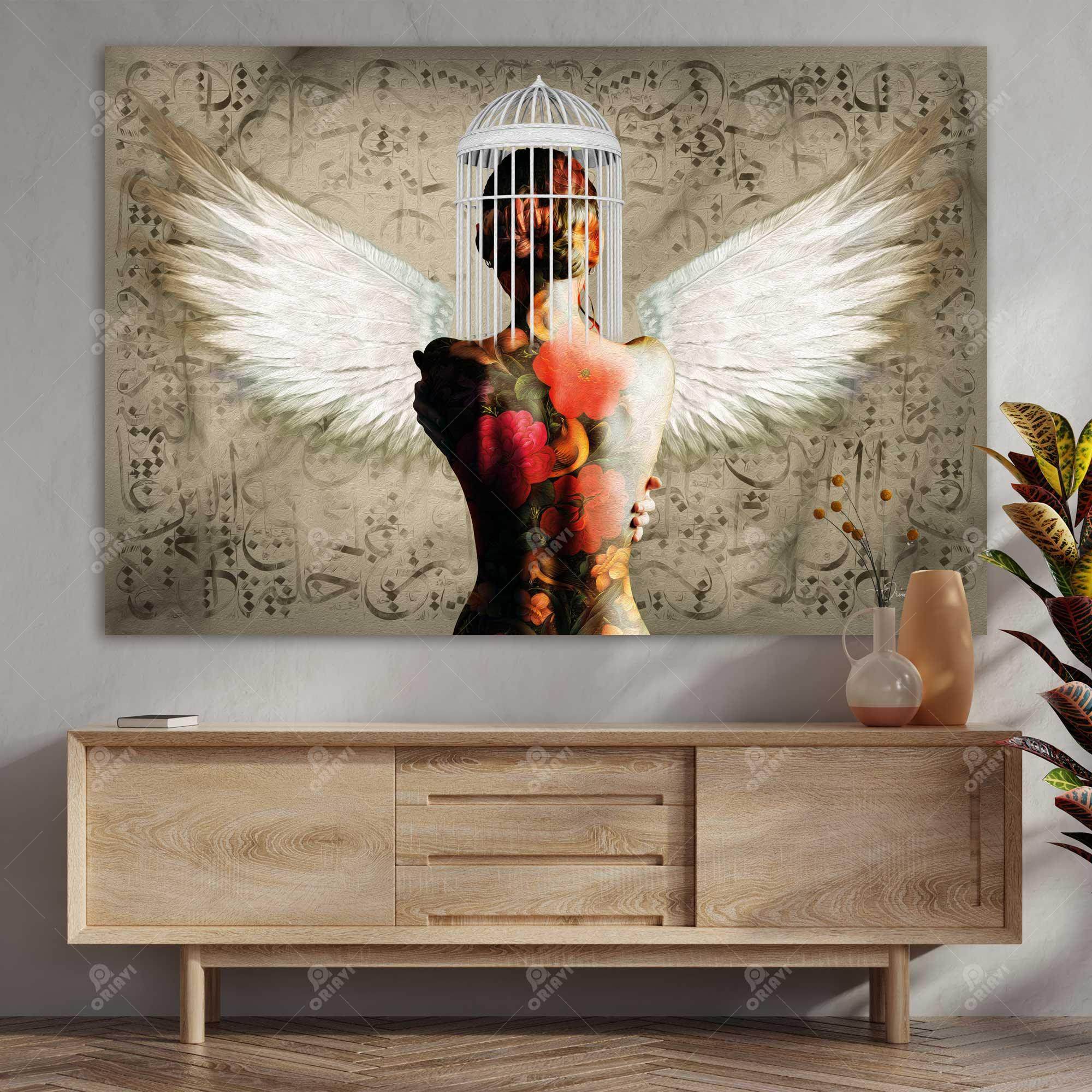 I Will Fly — Winged Persian Woman Canvas