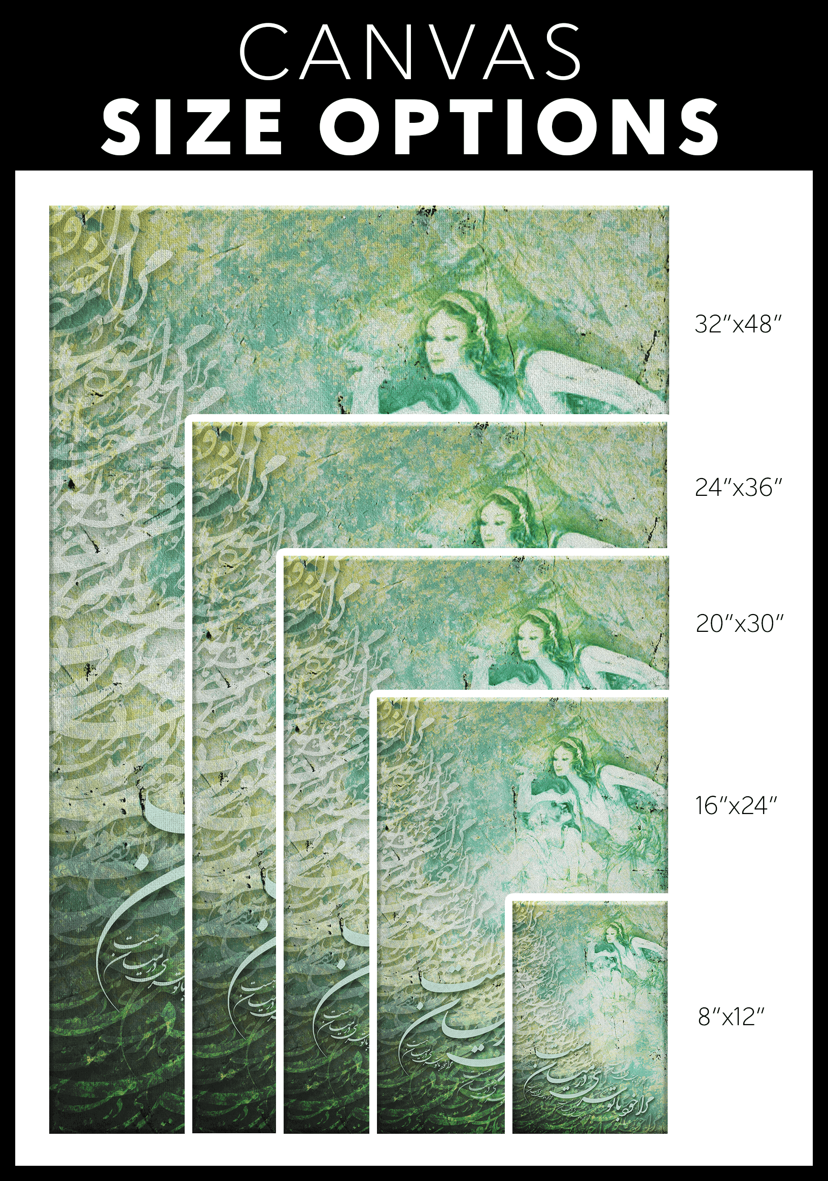 Serre Mian Persian wall art, alternate artwork view 7