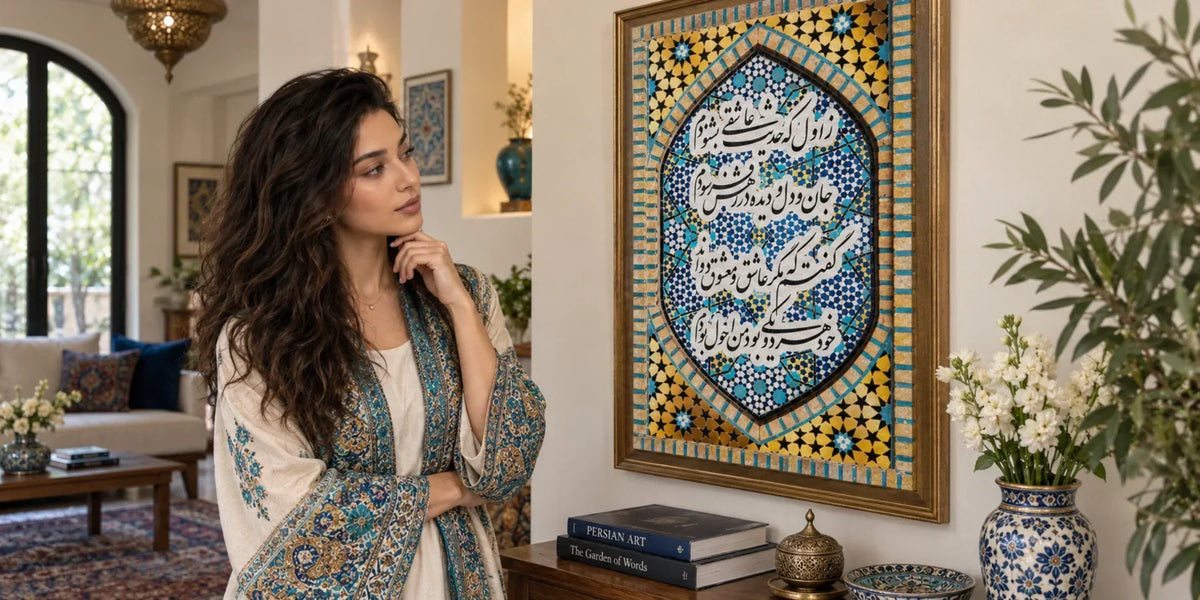 Persian calligraphy wall art as a gift: choosing a verse for a wedding, Nowruz, a new home or a hard year
