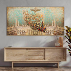 Cho Iran Nabashad — Ferdowsi Iran Map Heritage Canvas