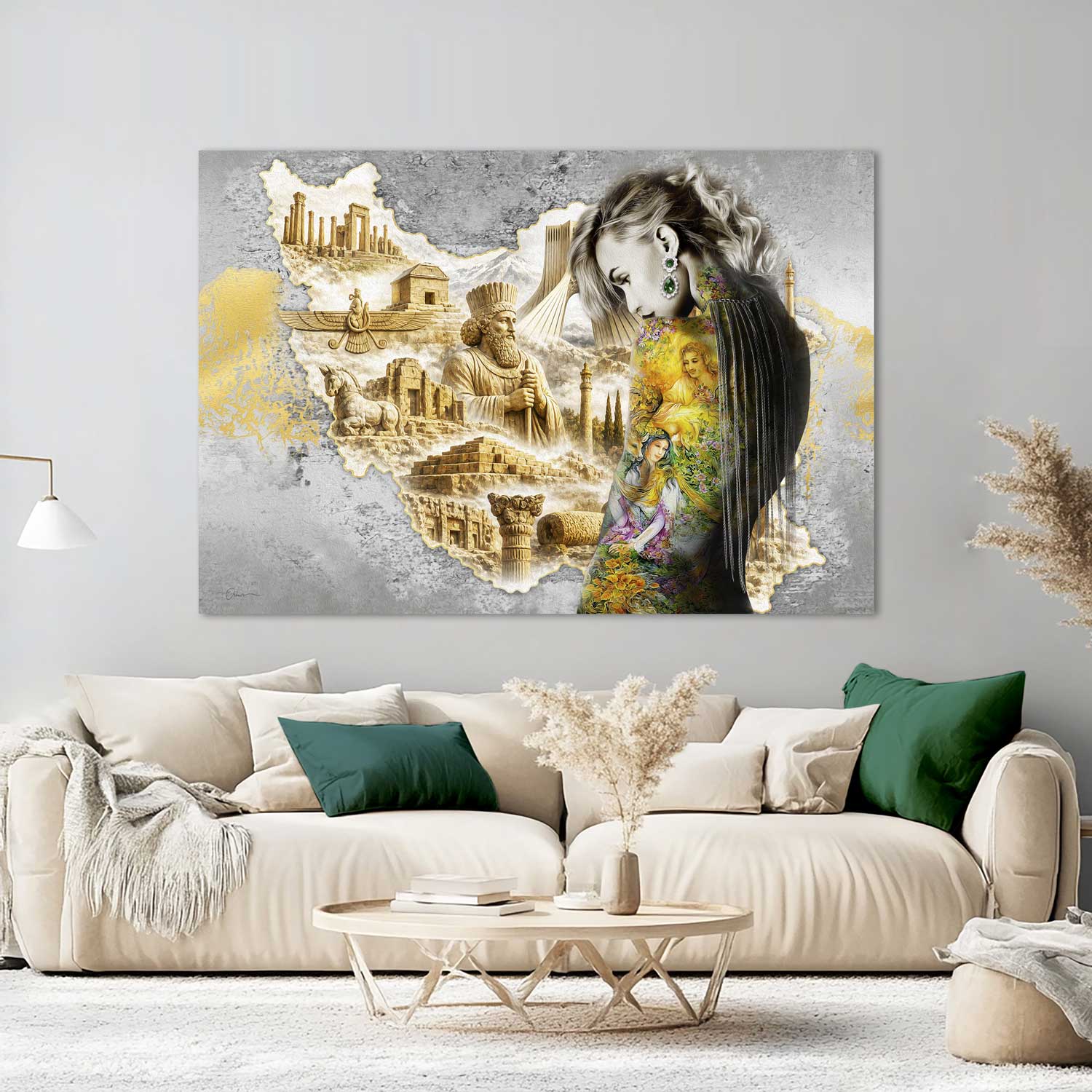 My Iran Persian wall art, alternate artwork view 2