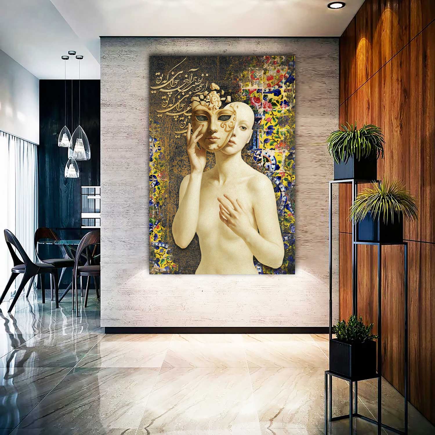 Ask Yourself Whatever You Want Persian wall art, alternate artwork view 2