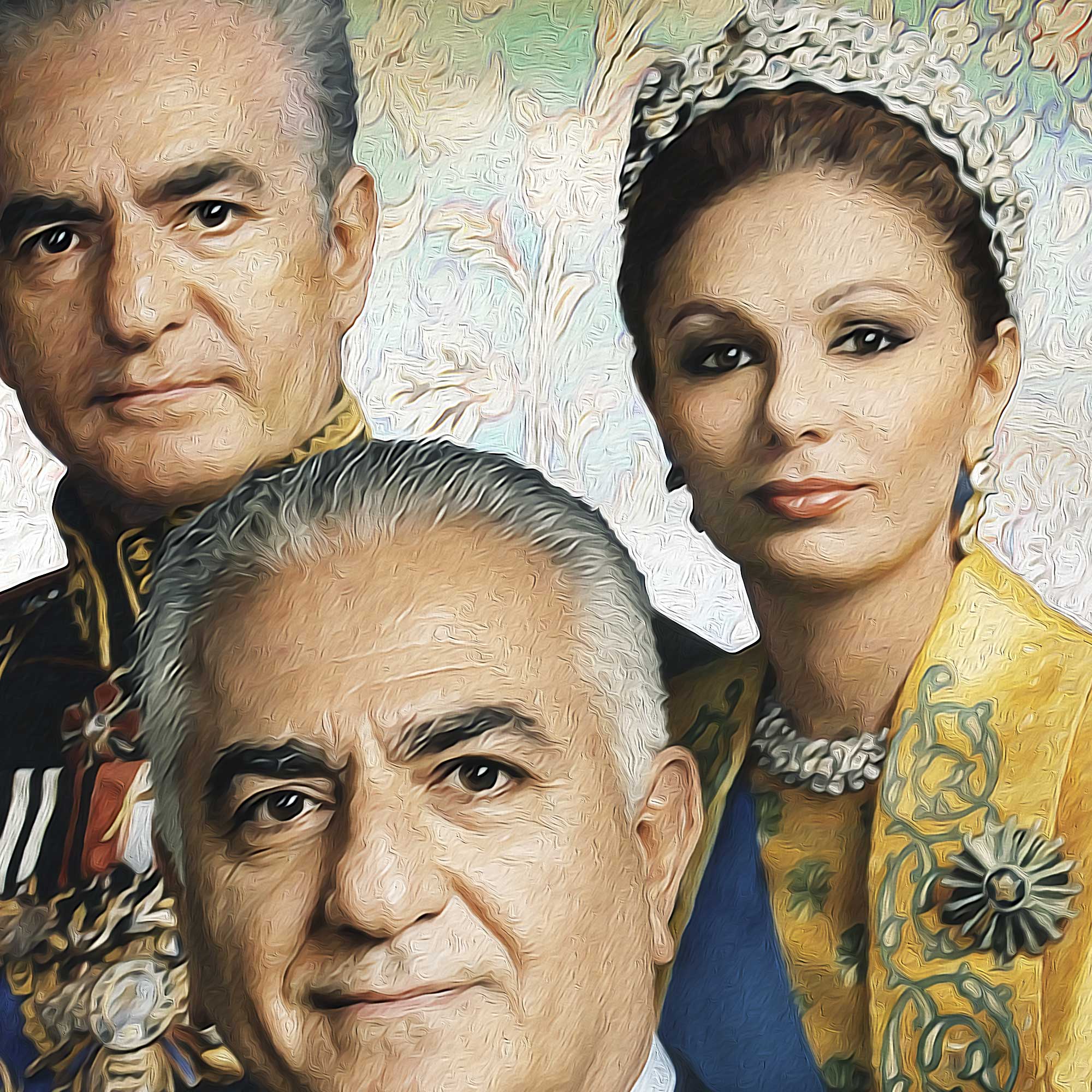 Pahlavi Royal Family - Tomb of Cyrus the great &amp; Takht-e Jamshid | Persian Wall Art