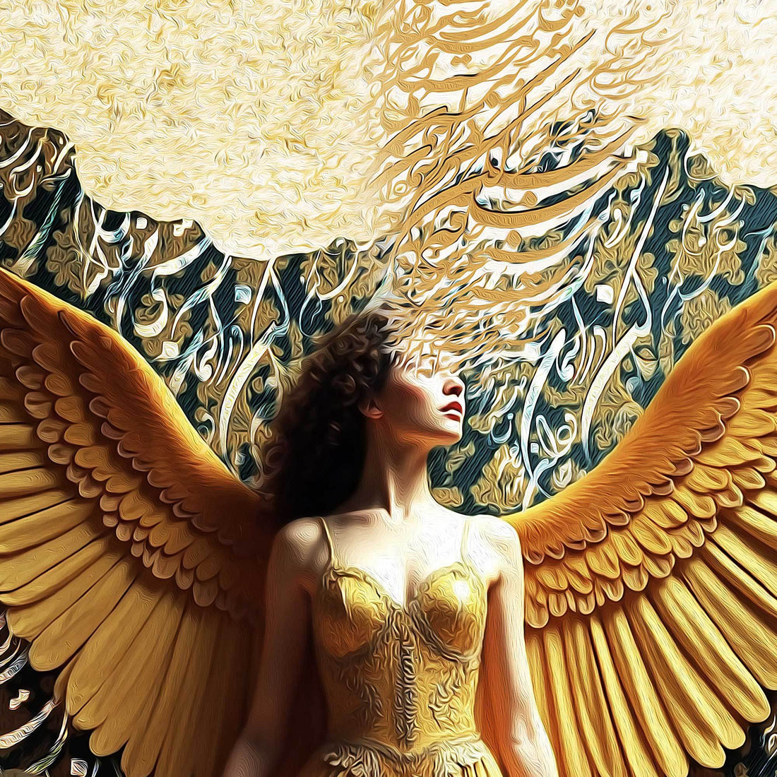 Oh, my homeland | وطن ای هستیِ من | Persian Calligraphy Wall Art - ORIAVI