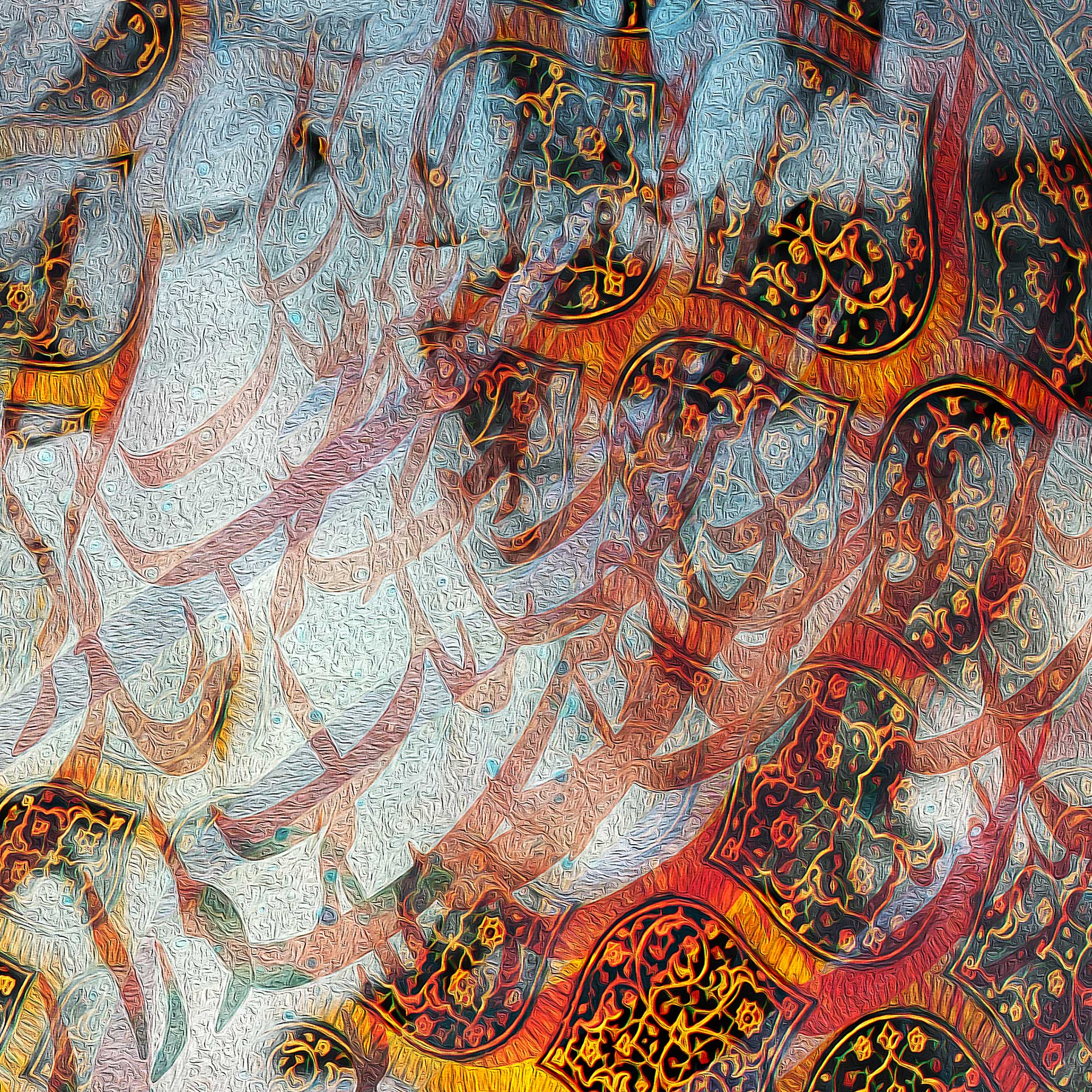 Faravahar Persian wall art, alternate artwork view 4