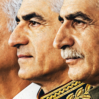 Pahlavi Royal Family | Persian Royal Wall Art