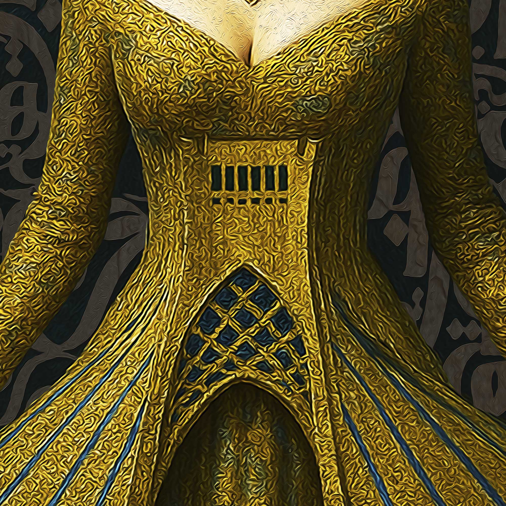 Woman, Life, Freedom Persian wall art, alternate artwork view 2