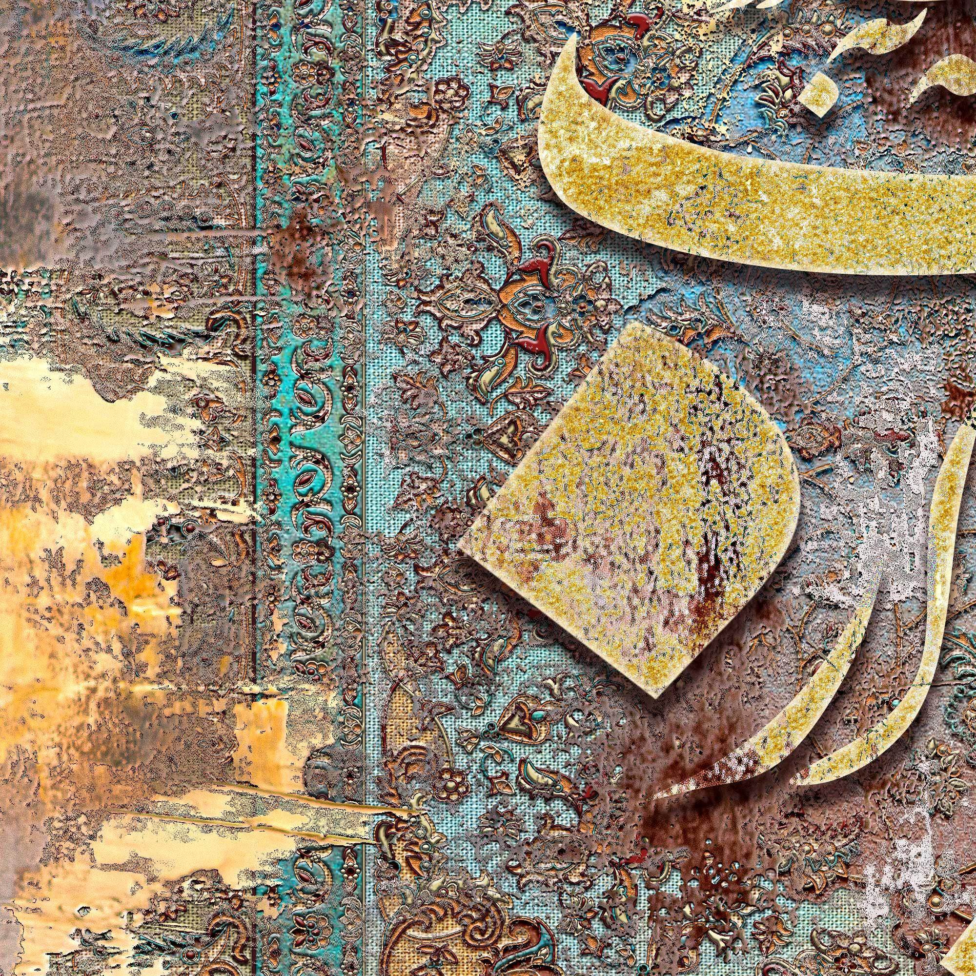 Oh Love Persian wall art, alternate artwork view 3