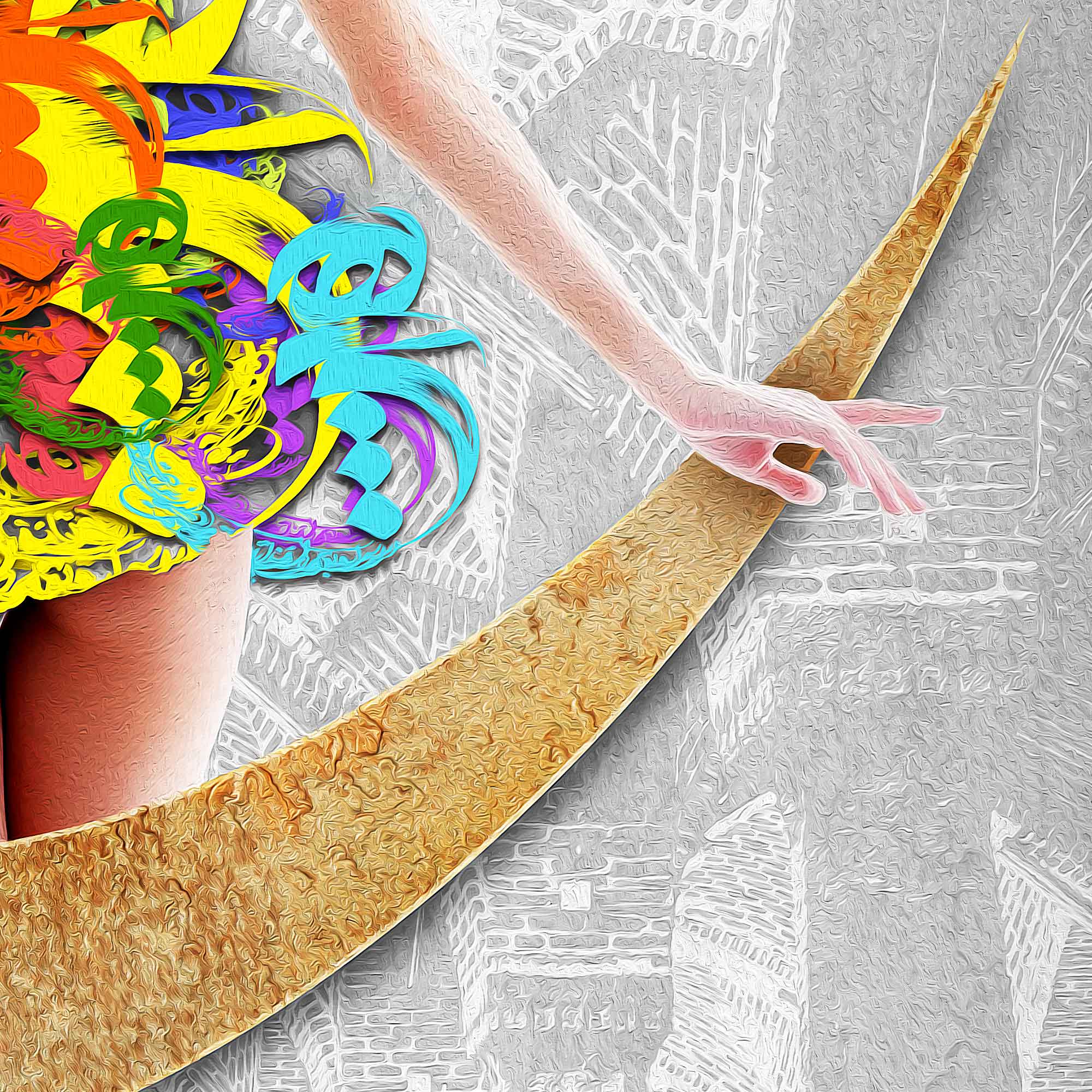 دنیا همه هیچ و اهل دنیا همه هیچ | Persian Art | Iranian Calligraphy Wall Art