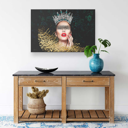 "Majestic Essence" - Persian Calligraphy Art Canvas