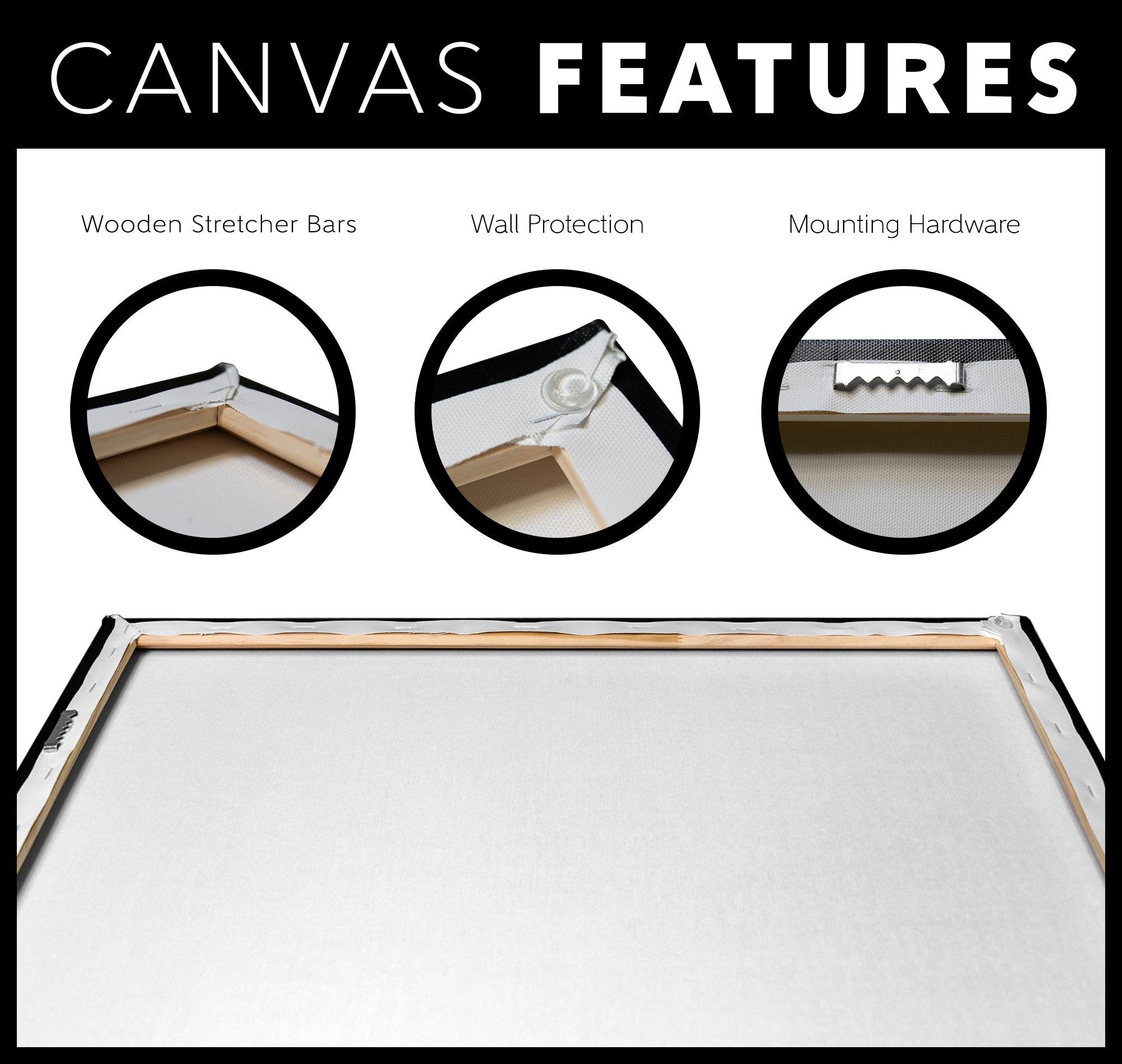 My Iran ready-to-hang canvas features and materials