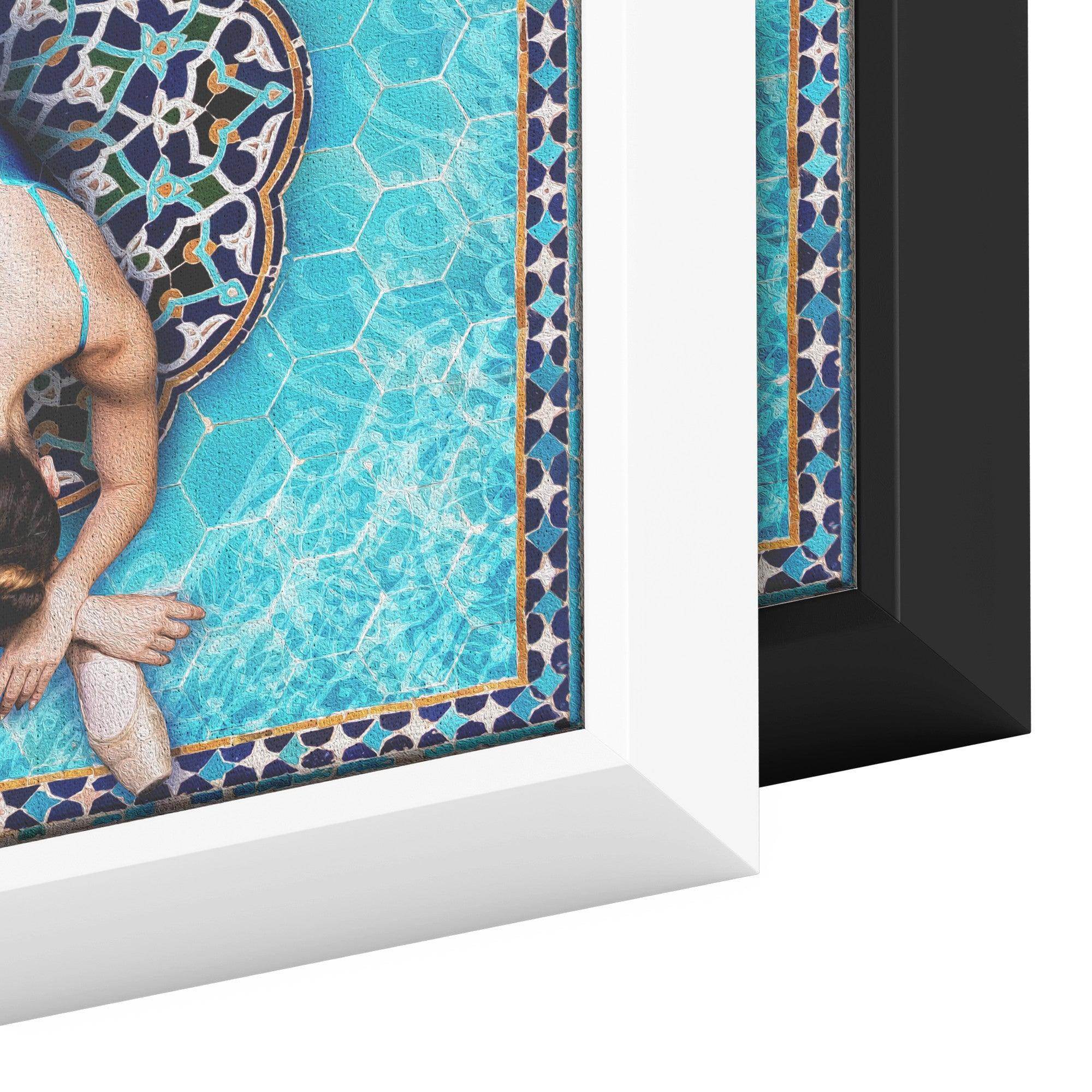 Sokhan e Eshgh - Sqare Framed Canvas - Persian Calligraphy - Wall Art - Iranian Gift - ORIAVI