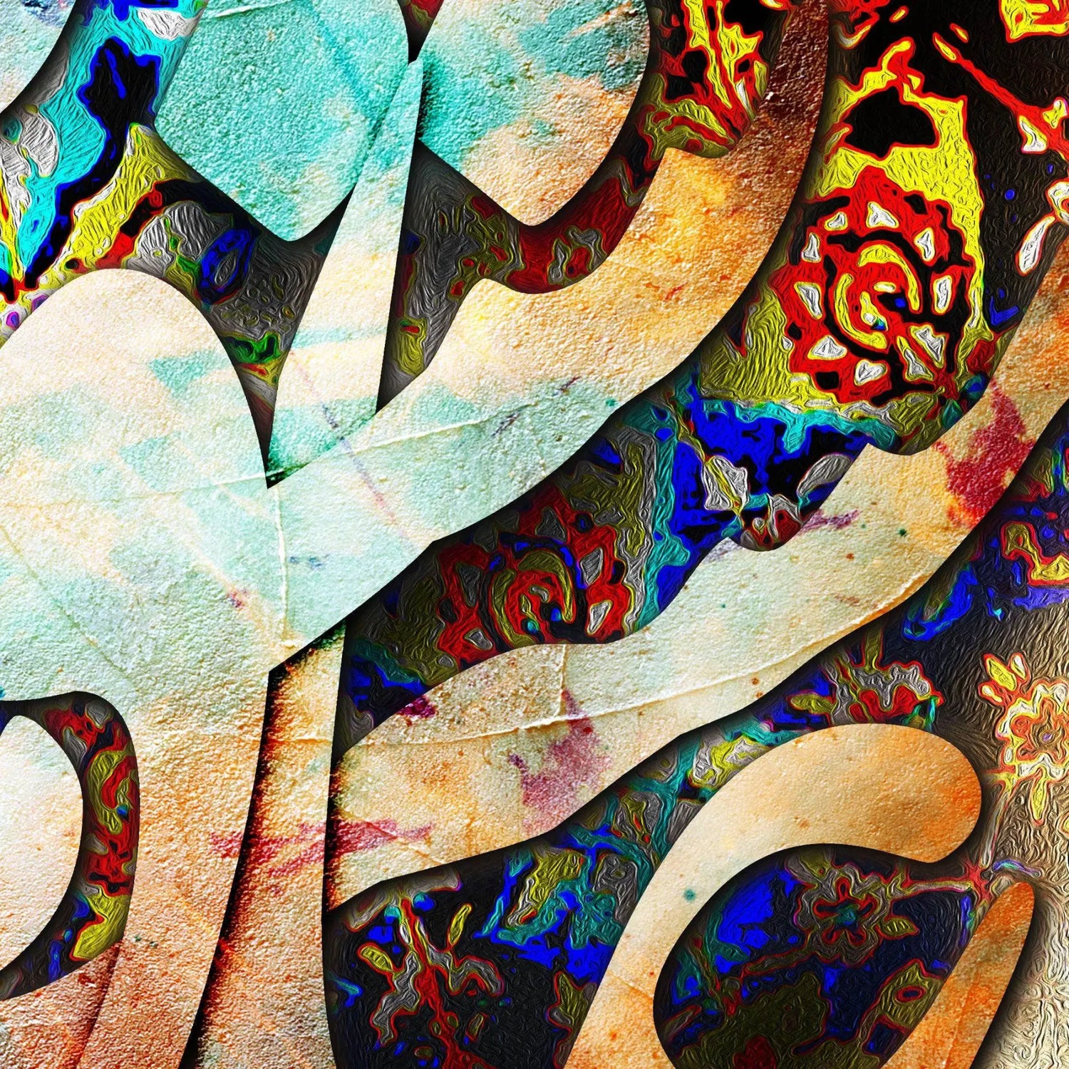 Ashegh Persian wall art, alternate artwork view 3