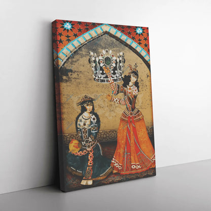 Bazm-e Doostan Persian canvas displayed in an interior setting, view 6