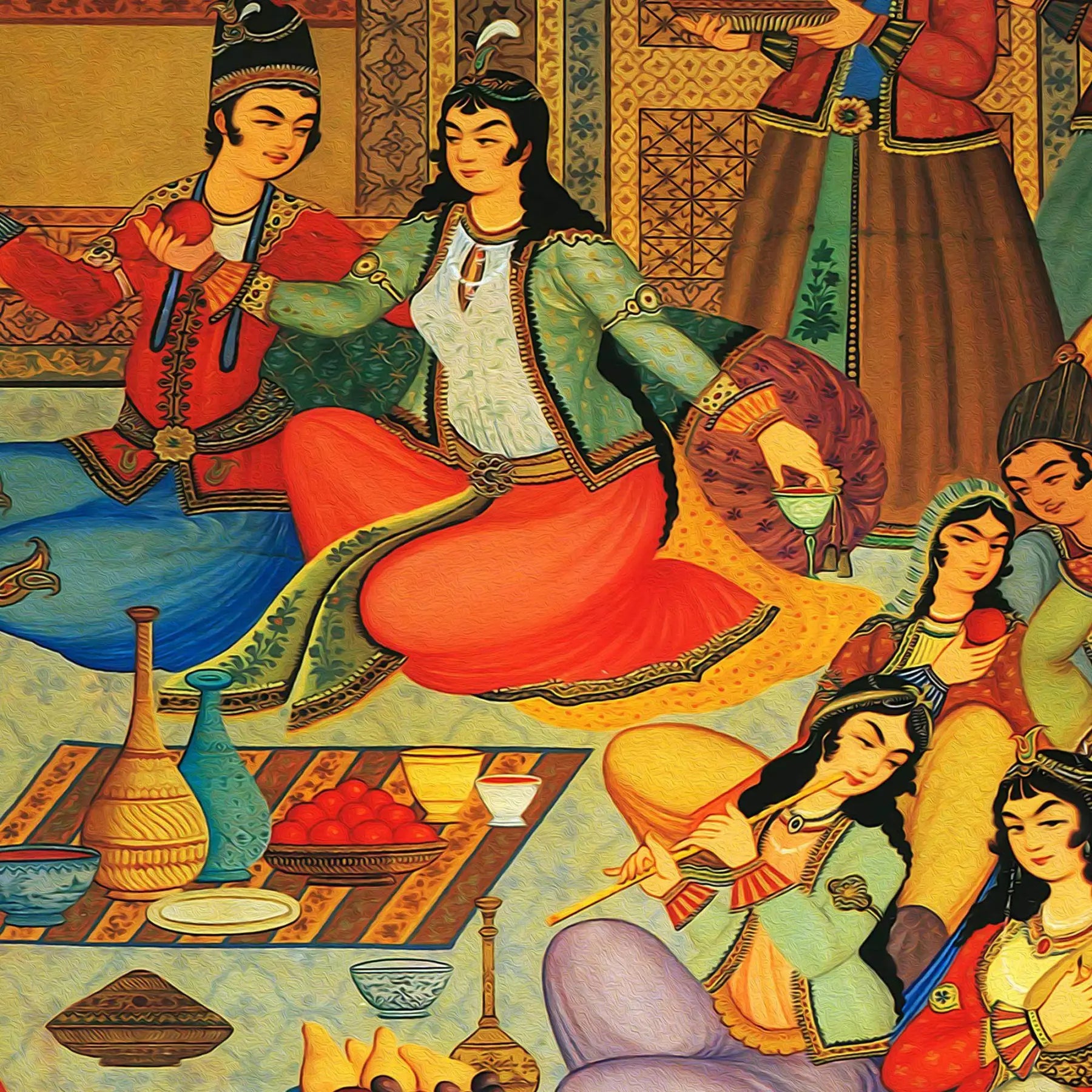 Bazm-o Raghs Persian wall art, alternate artwork view 3