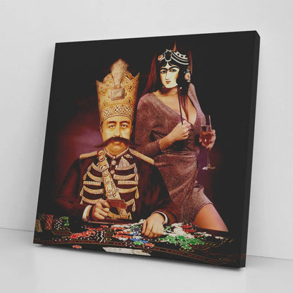 Casino Qajar Persian wall art, alternate artwork view 5