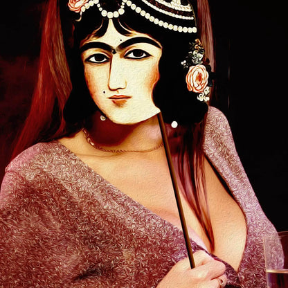 Casino Qajar Persian wall art, alternate artwork view 3
