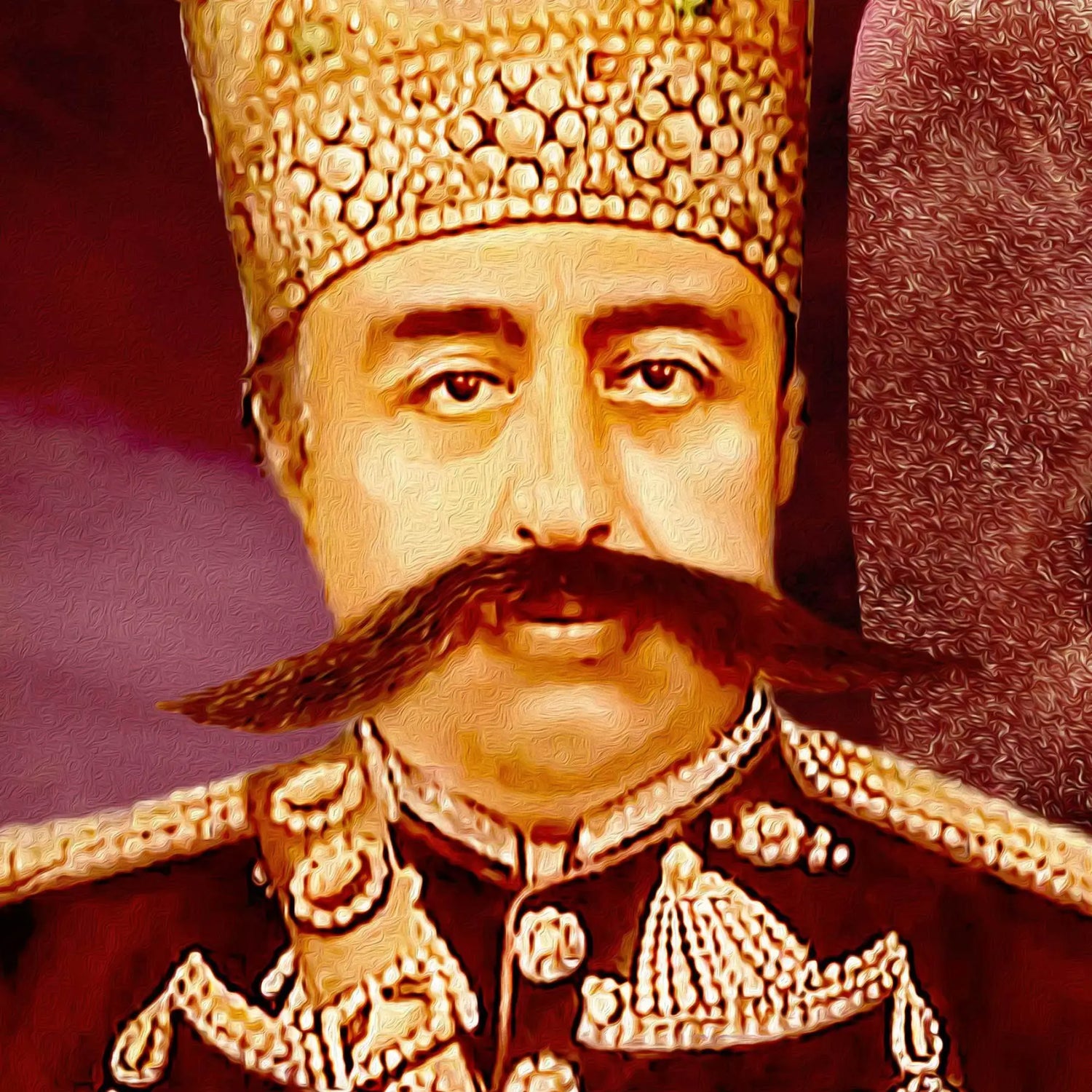 Casino Qajar Persian wall art, alternate artwork view 2