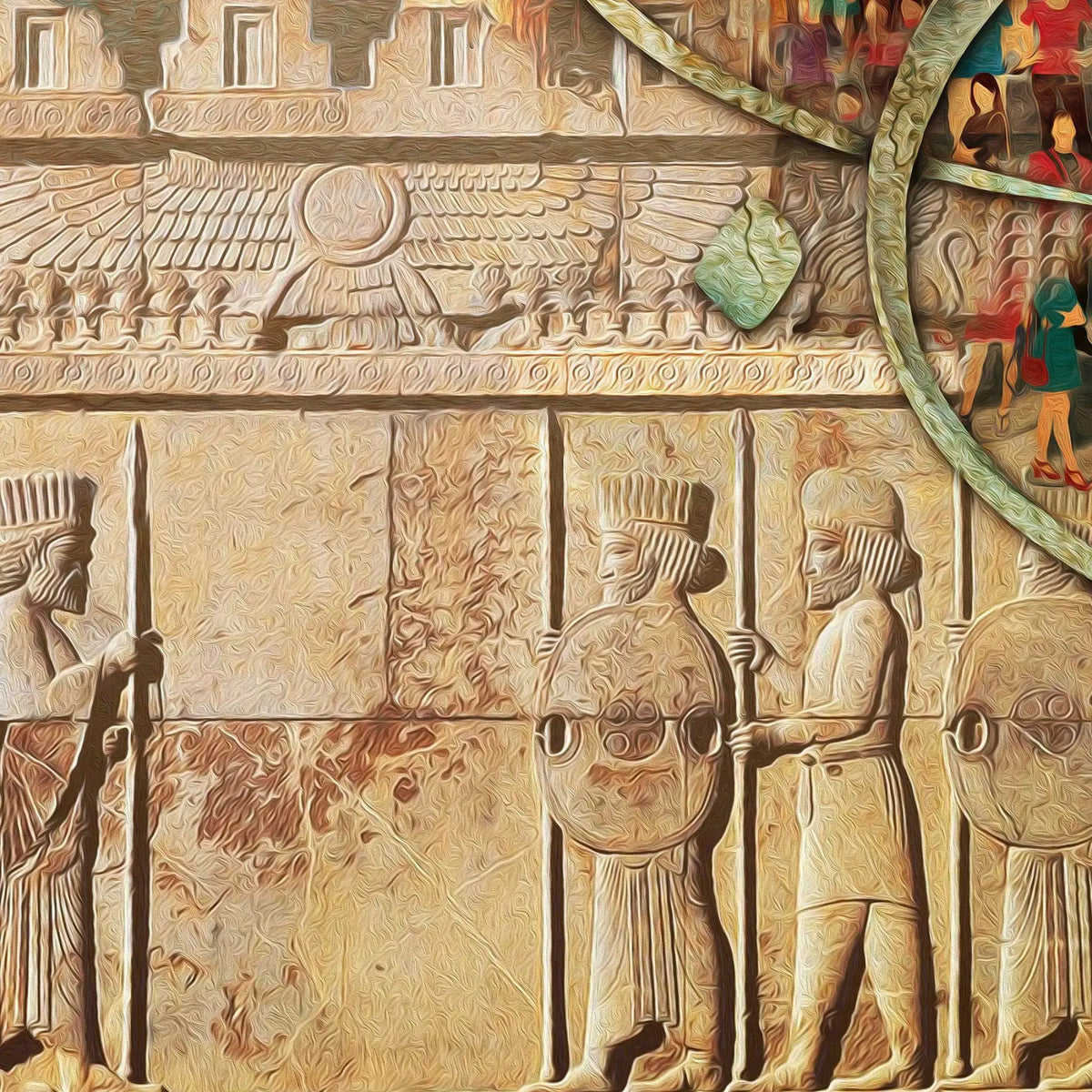 Cho Iran Nabashad Persian wall art, alternate artwork view 4