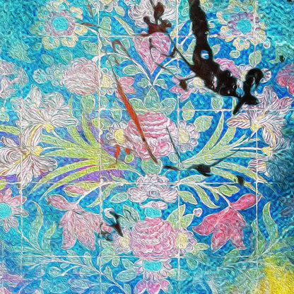 Dance of Colors Persian wall art, alternate artwork view 4
