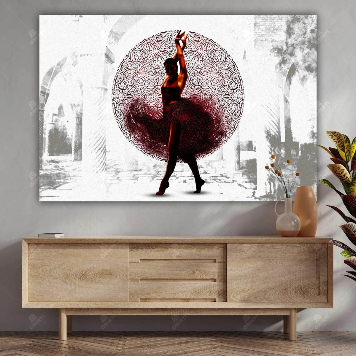 Drunk on Love — Persian Red Dancer Canvas