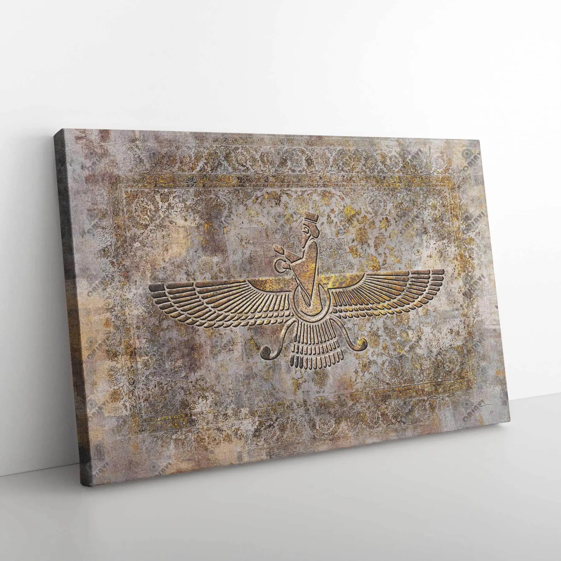 Faravahar Persian wall art, alternate artwork view 5