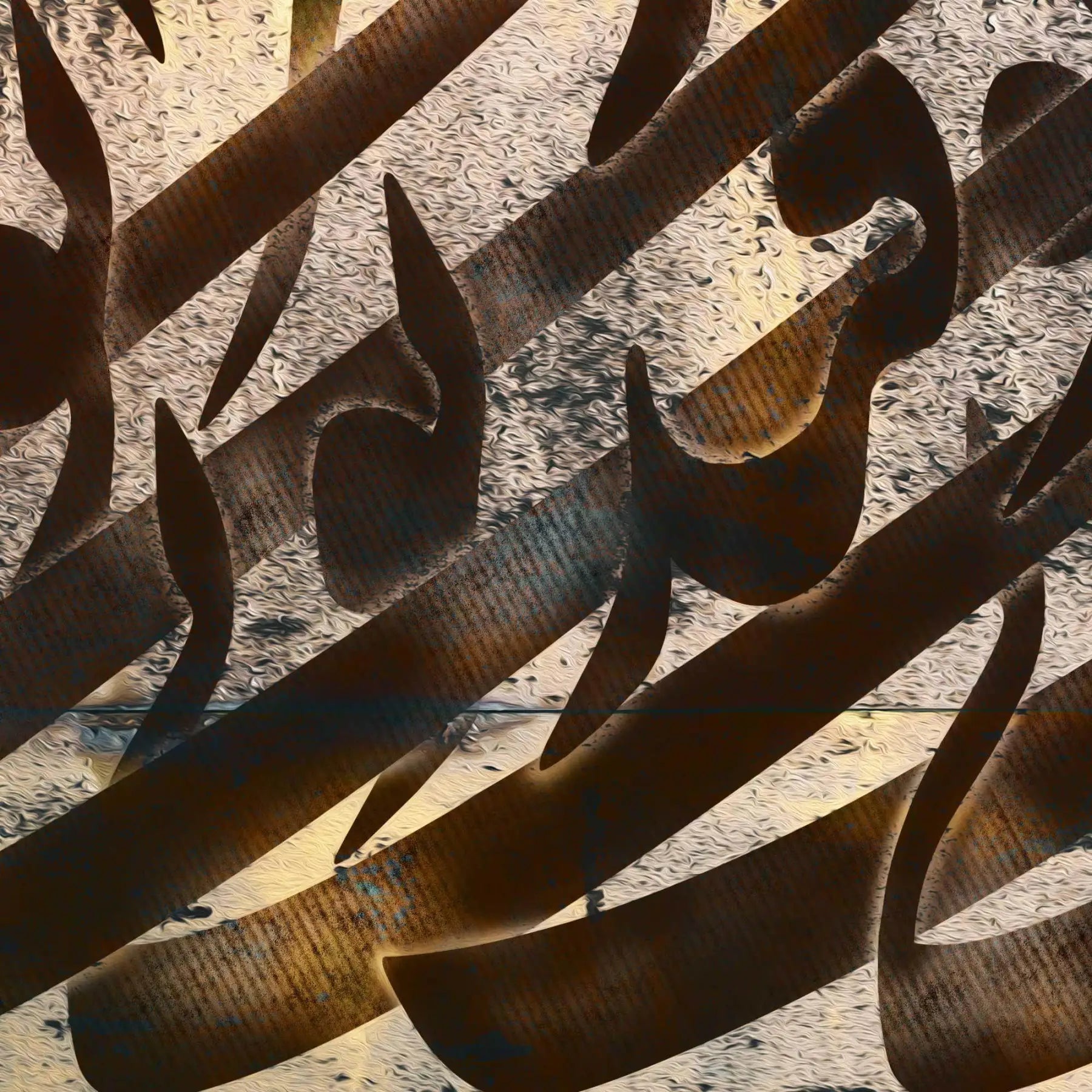 Ghatreh Toei Persian wall art, alternate artwork view 3