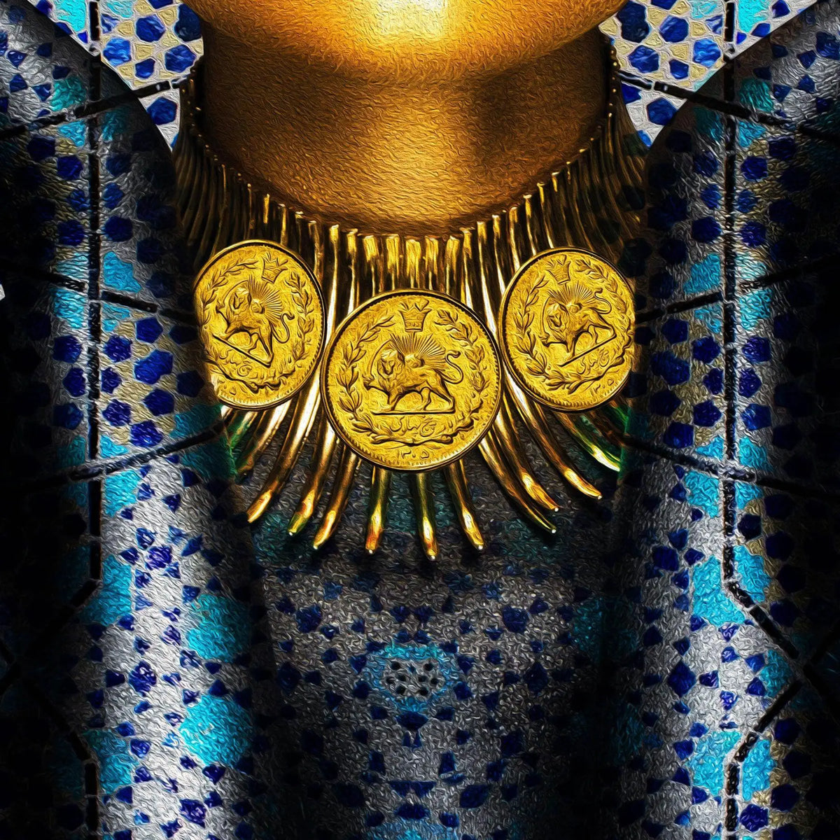 Happy with You Persian wall art, alternate artwork view 4