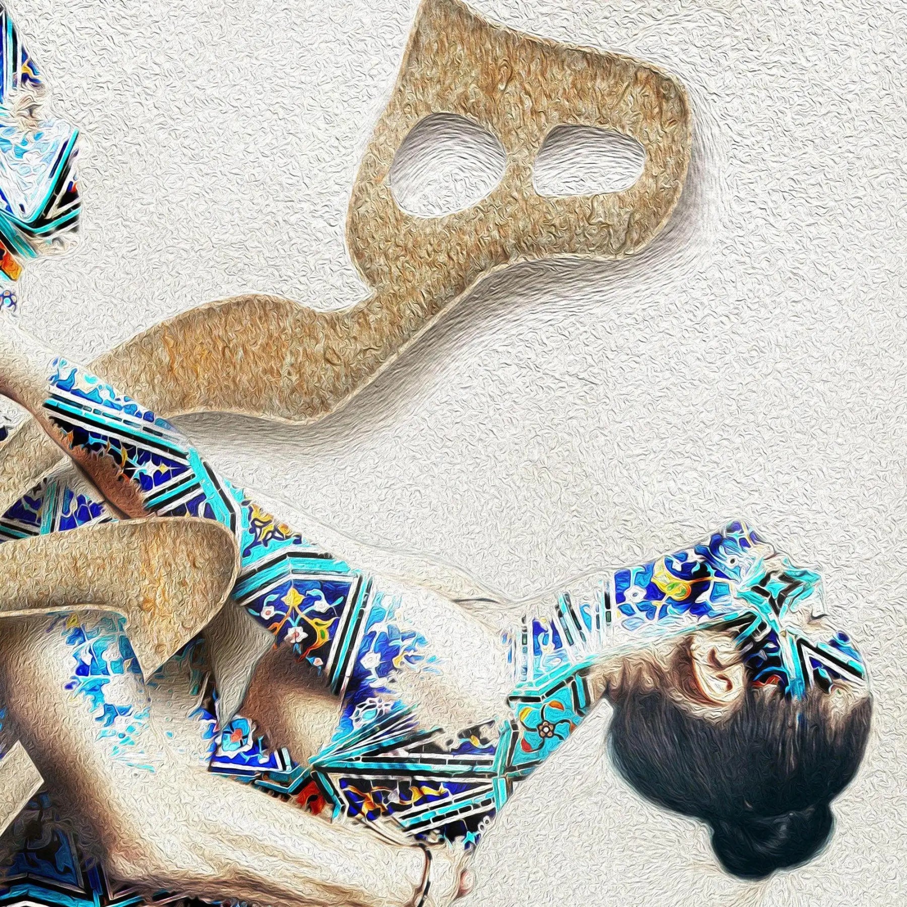 Hich Persian wall art, alternate artwork view 2